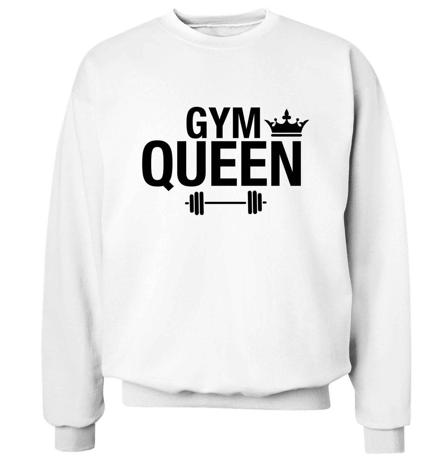 Gym queen Adult's unisex white Sweater 2XL