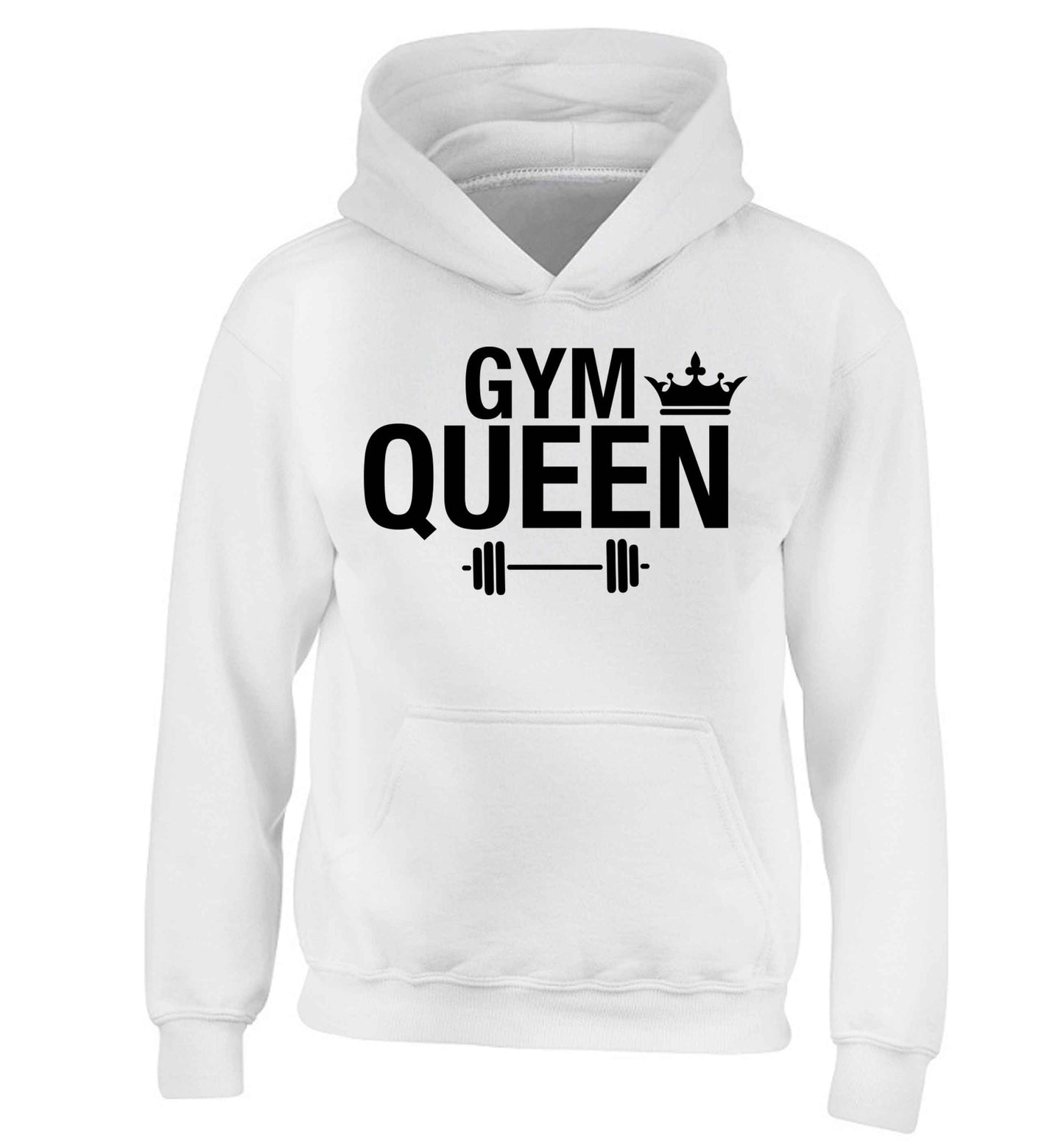 Gym queen children's white hoodie 12-13 Years
