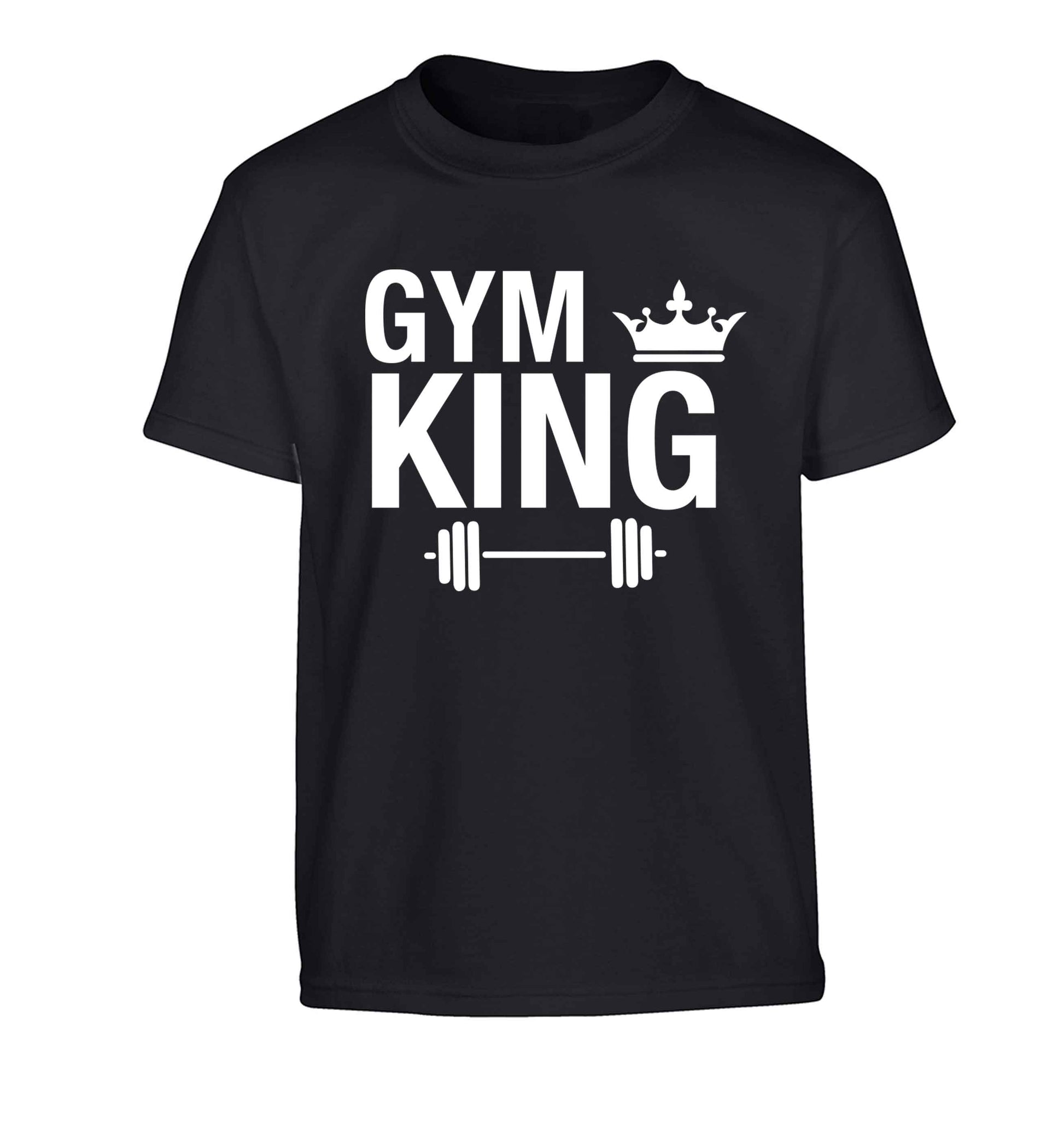 Gym king Children's black Tshirt 12-13 Years