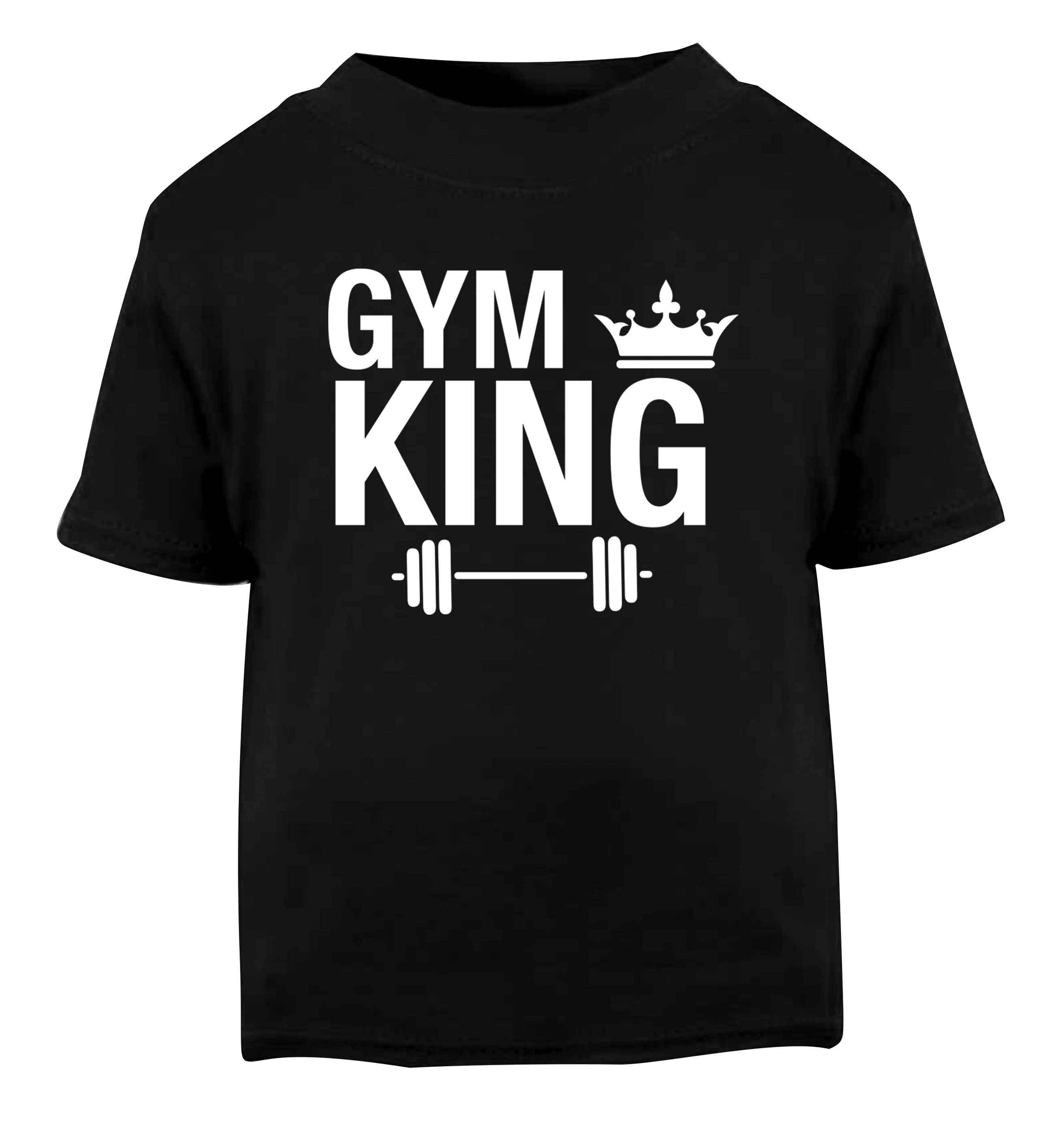Gym king Black Baby Toddler Tshirt 2 years