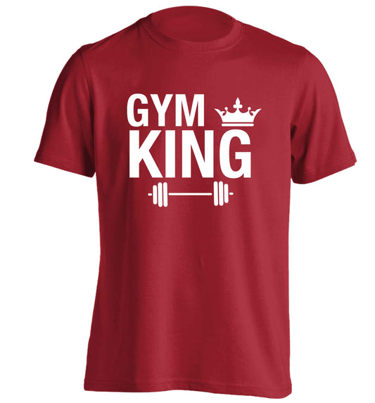 Gym king adults unisex red Tshirt 2XL