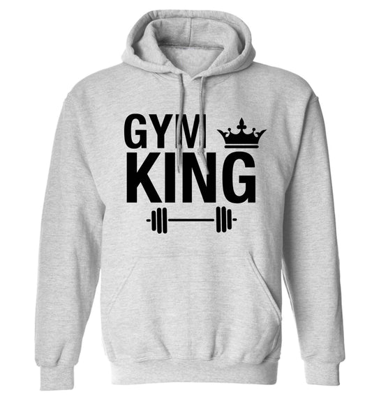 Gym king adults unisex grey hoodie 2XL
