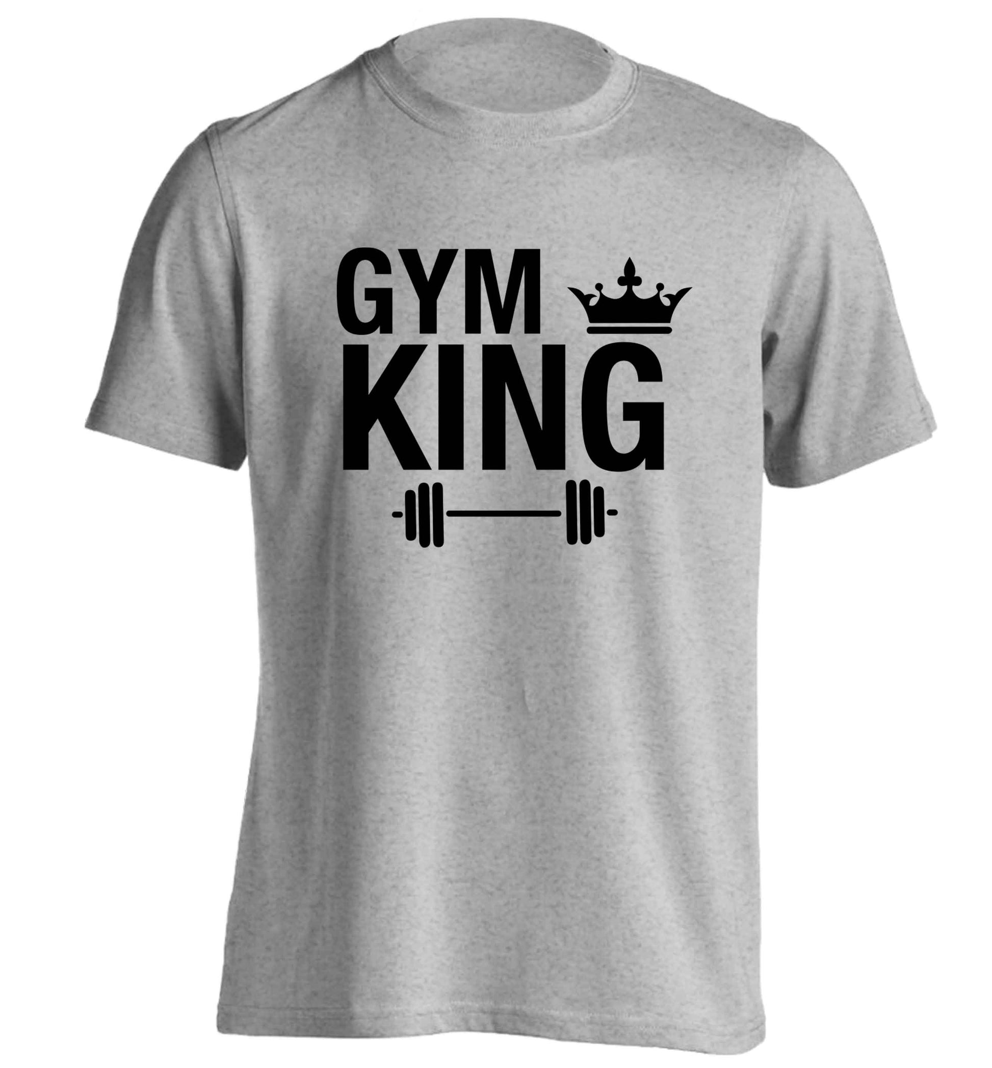 Gym king adults unisex grey Tshirt 2XL