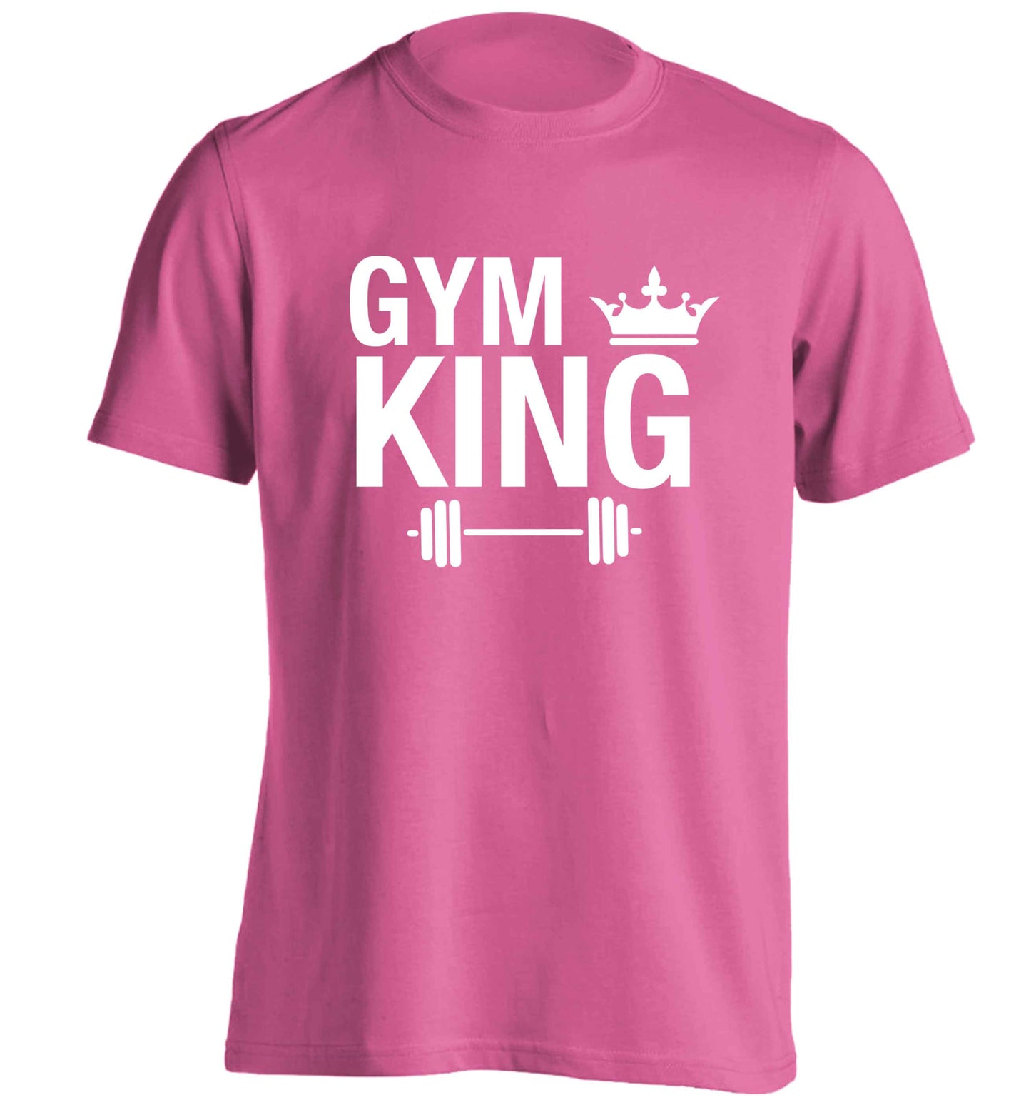 Gym king adults unisex pink Tshirt 2XL