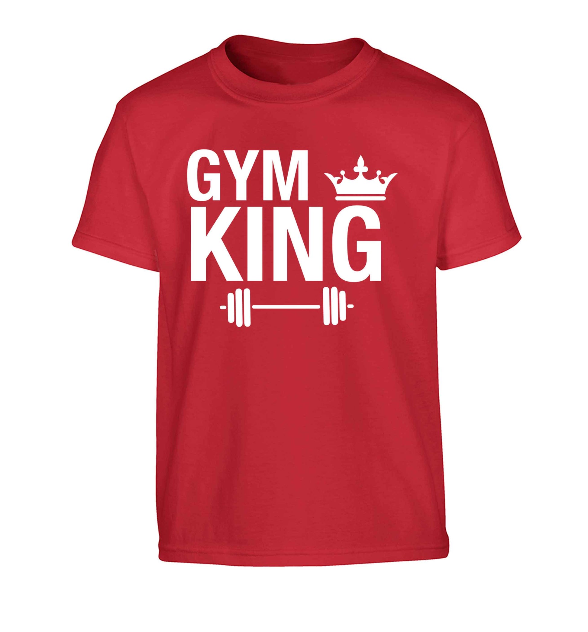 Gym king Children's red Tshirt 12-13 Years