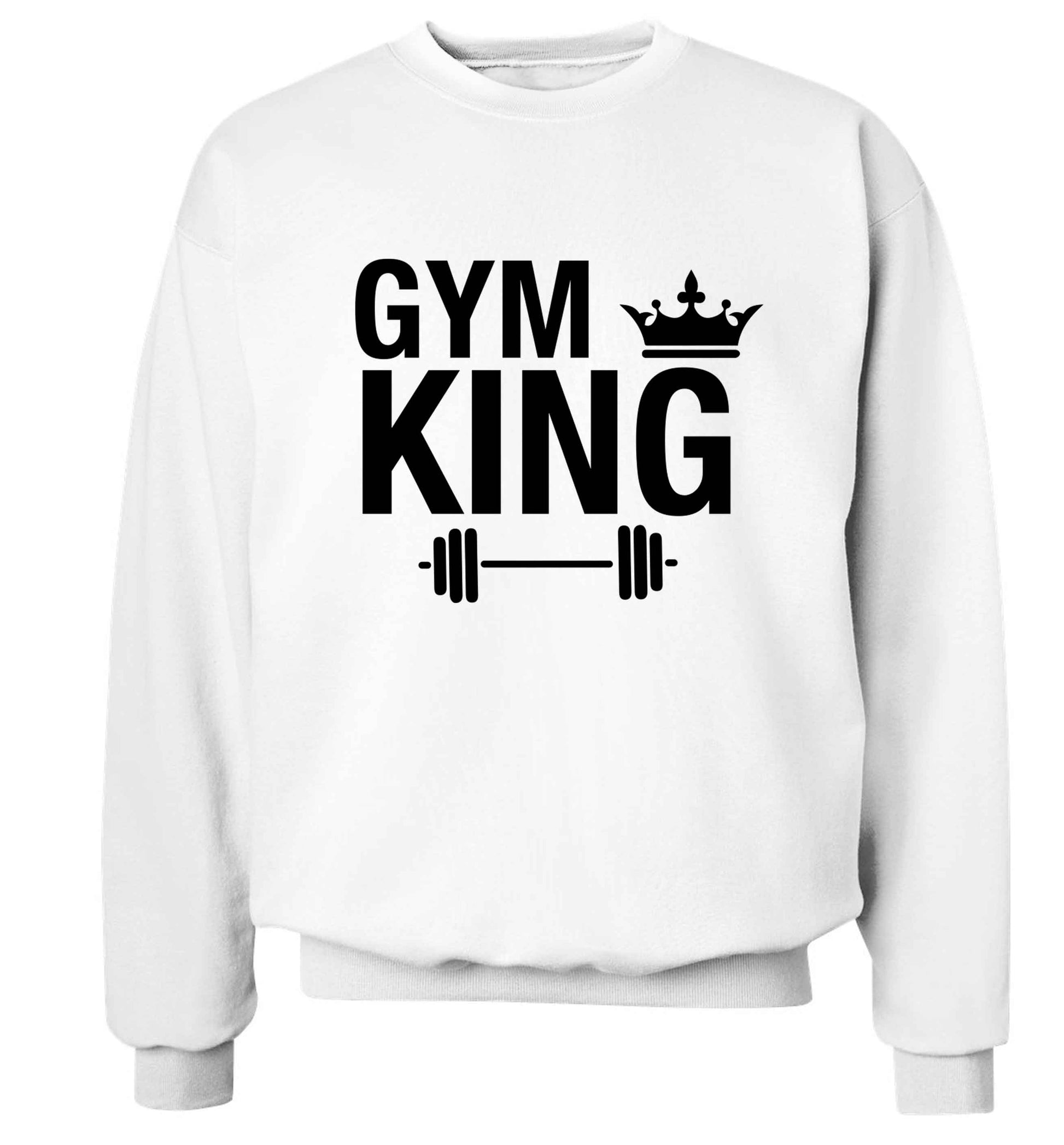 Gym king Adult's unisex white Sweater 2XL