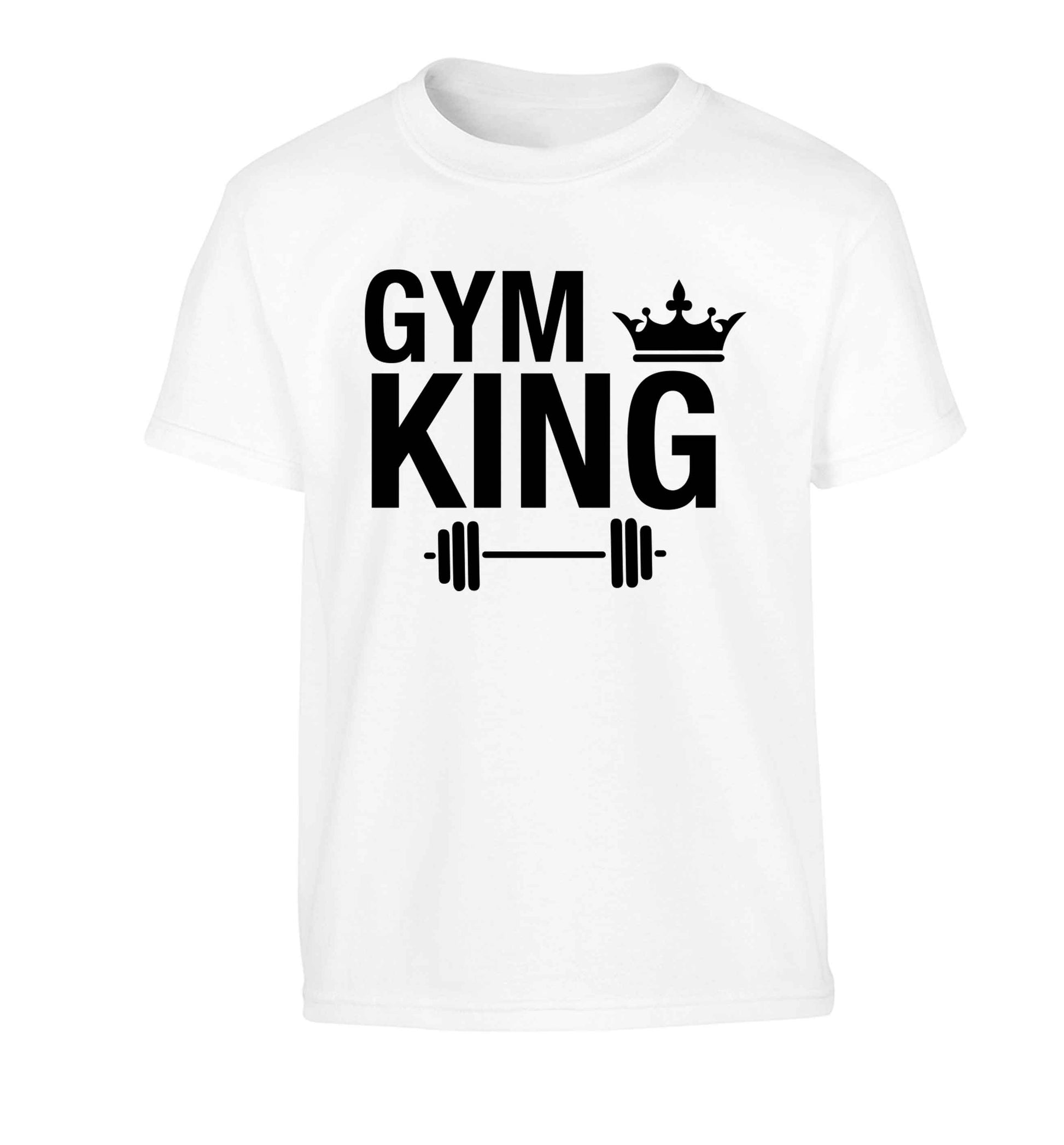 Gym king Children's white Tshirt 12-13 Years