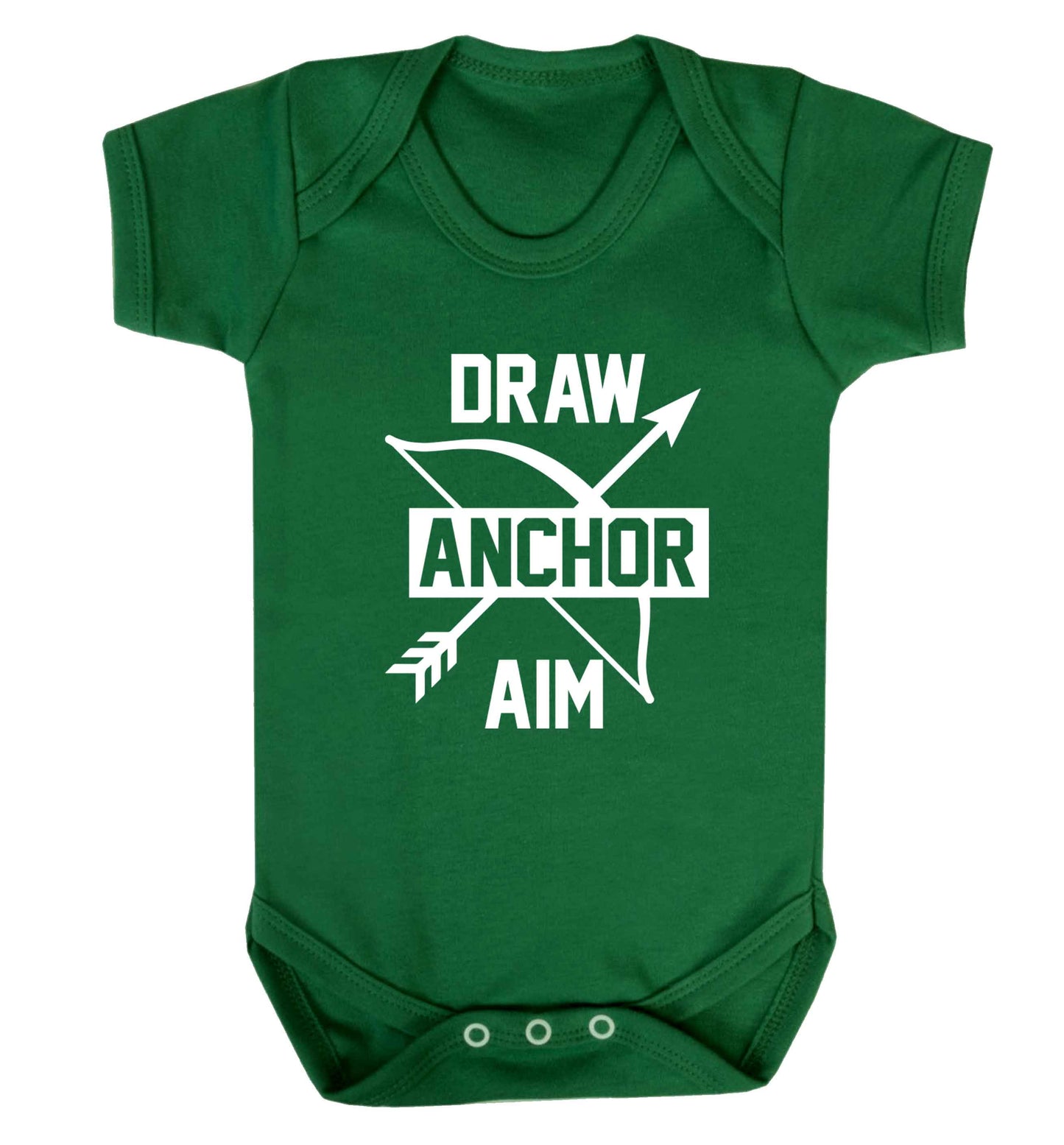 Draw anchor aim Baby Vest green 18-24 months