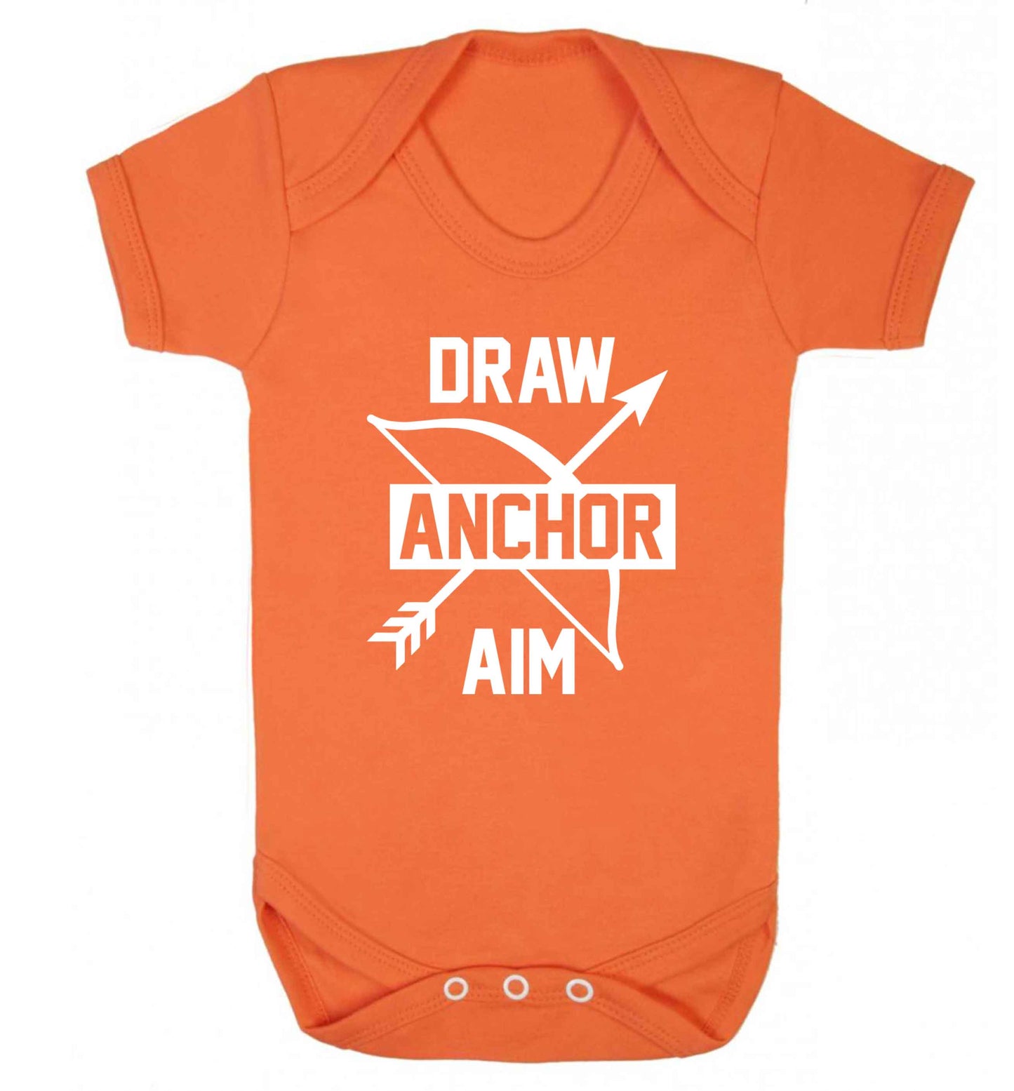 Draw anchor aim Baby Vest orange 18-24 months