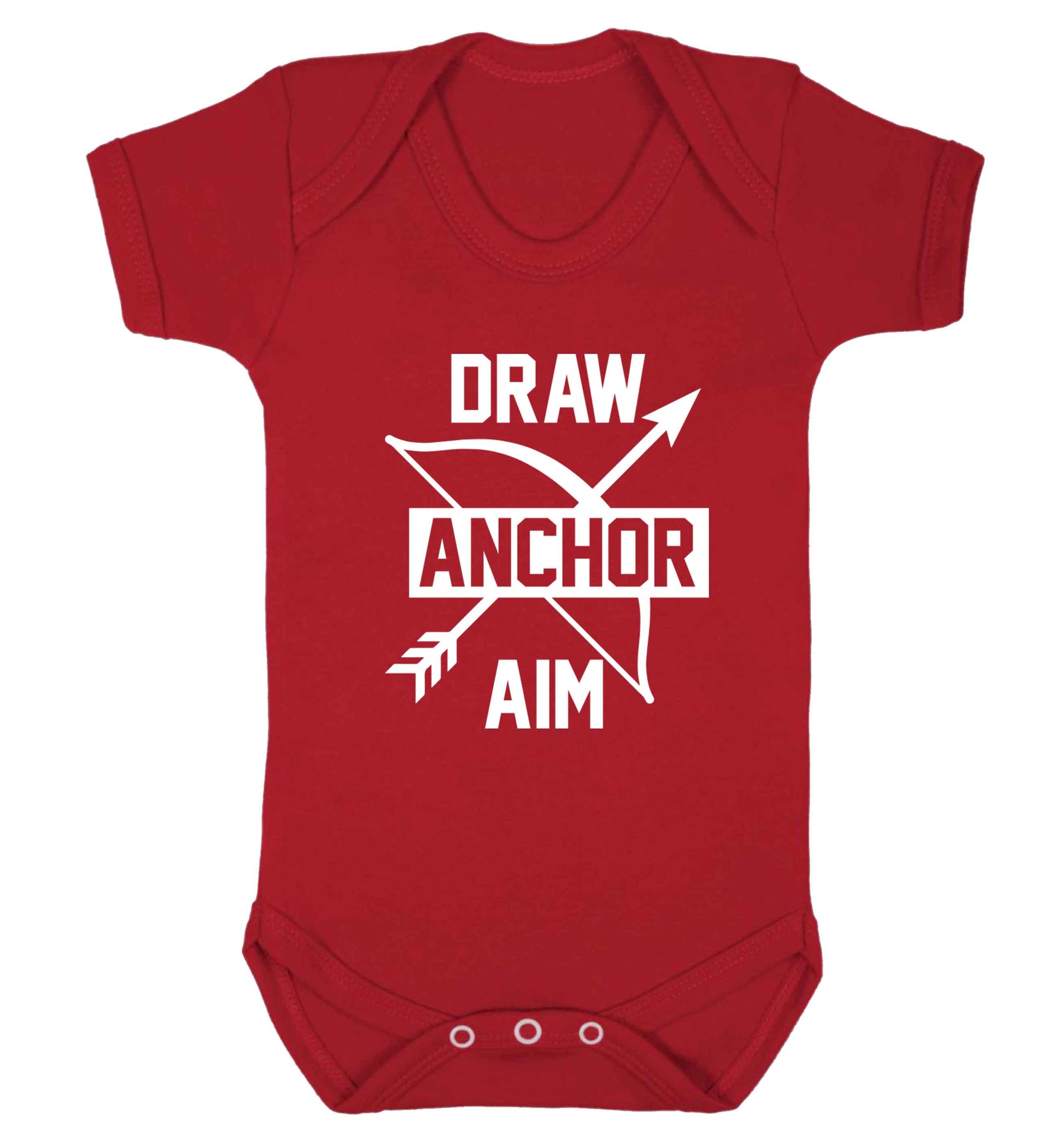 Draw anchor aim Baby Vest red 18-24 months