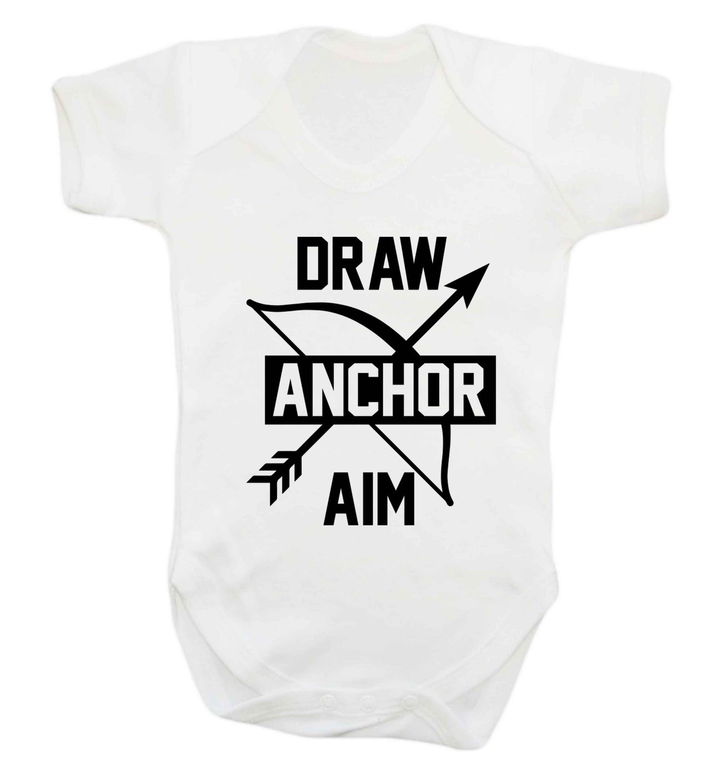 Draw anchor aim Baby Vest white 18-24 months