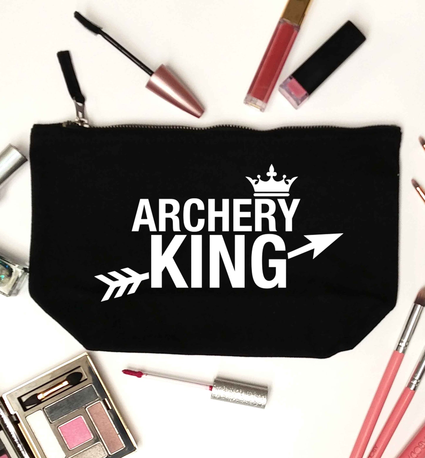 Archery king black makeup bag