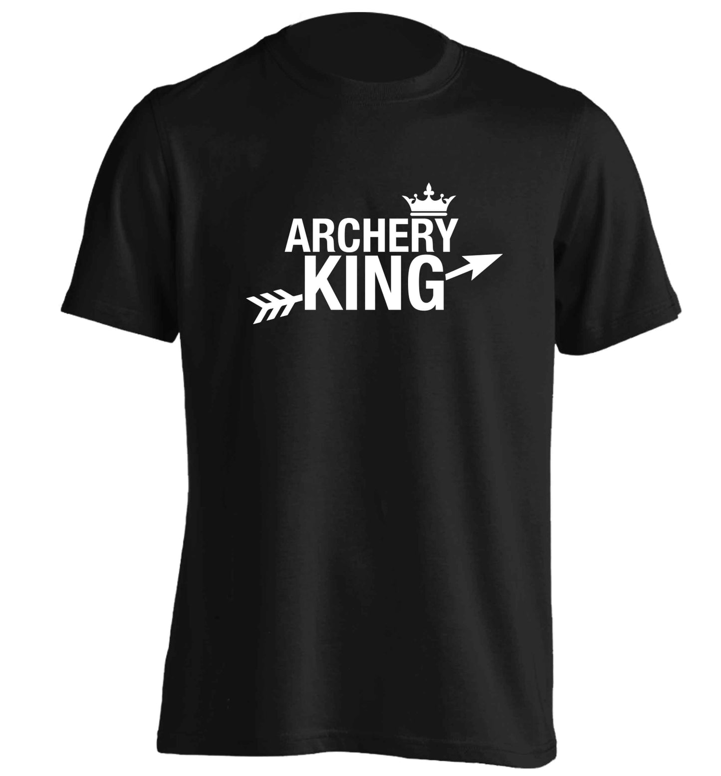 Archery king adults unisex black Tshirt 2XL