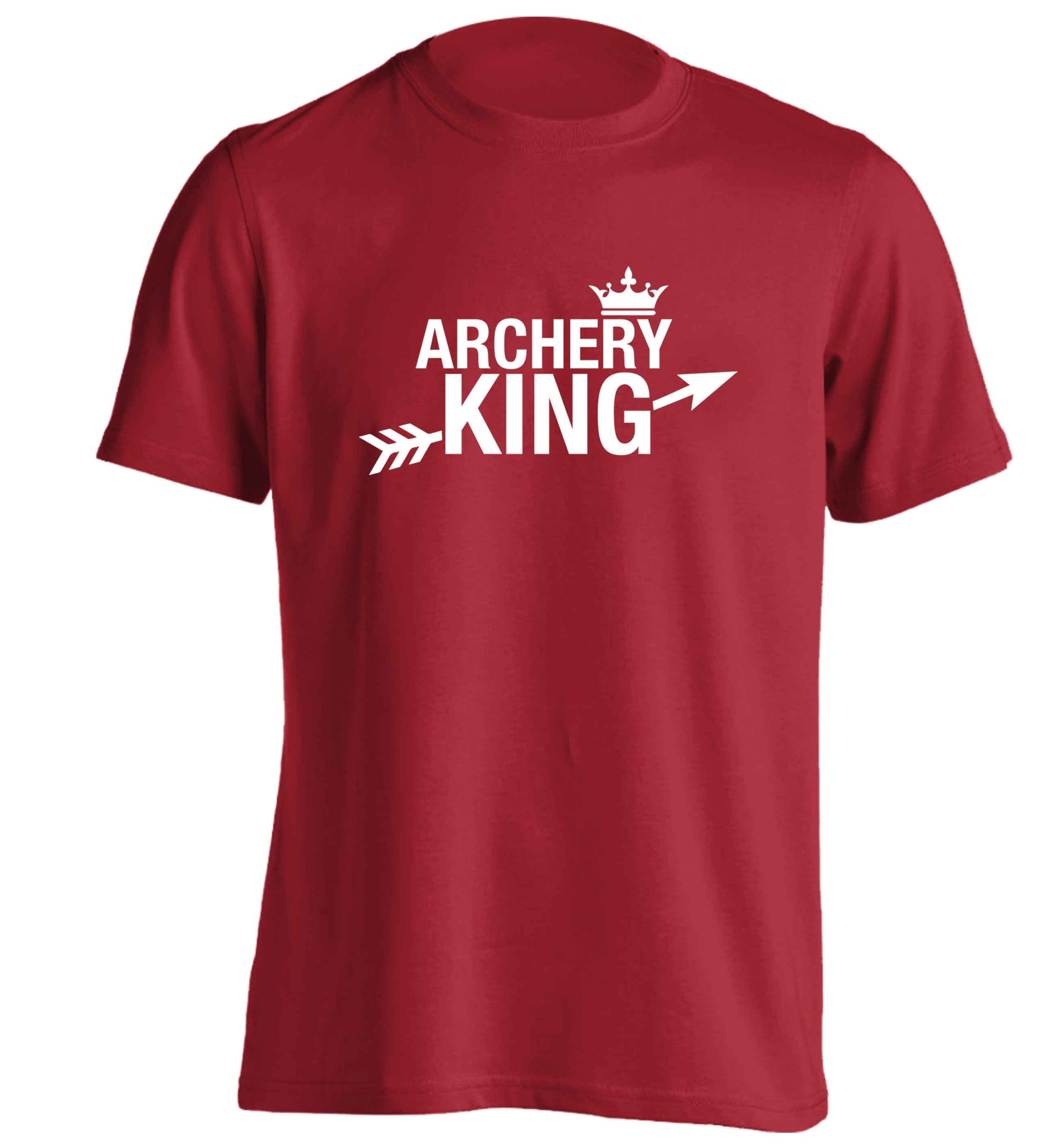 Archery king adults unisex red Tshirt 2XL