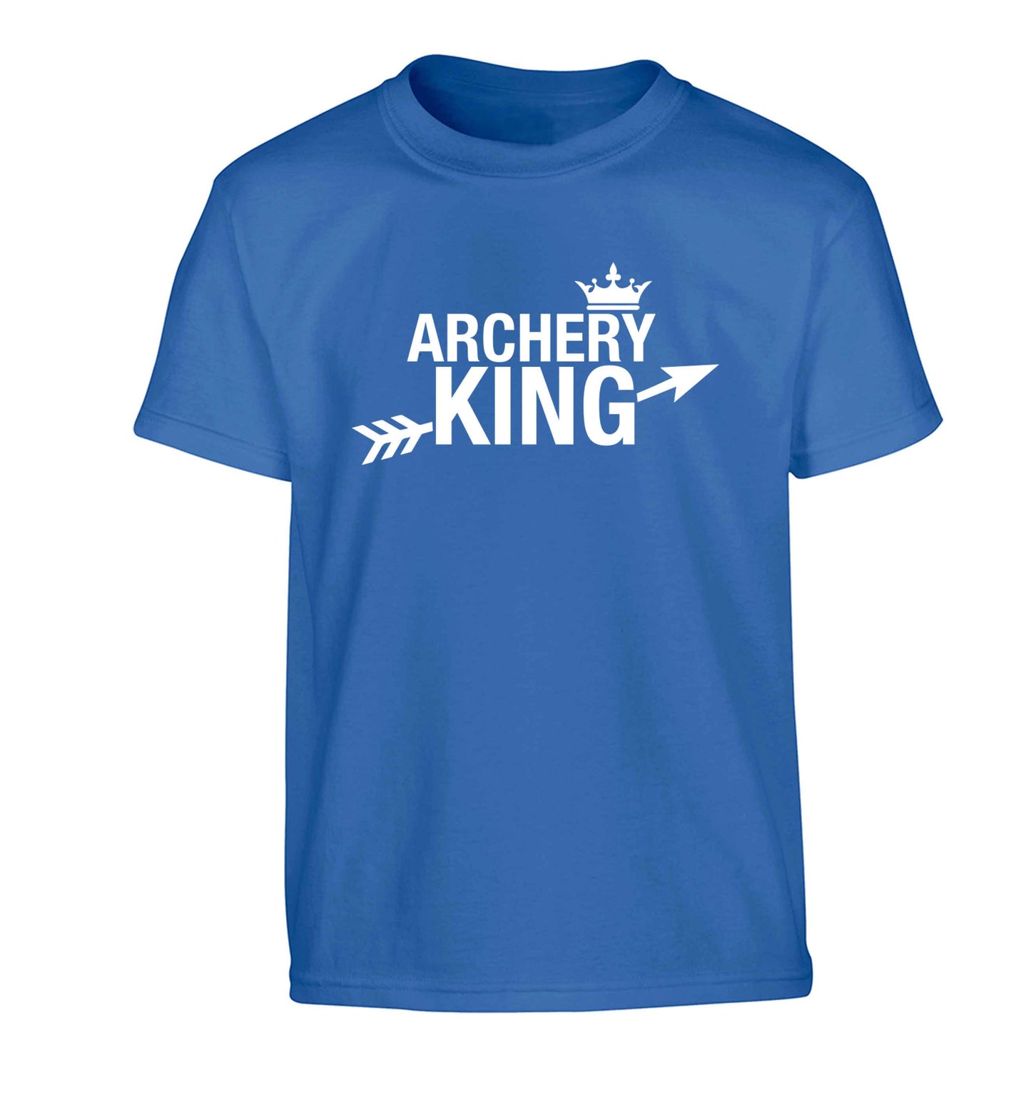 Archery king Children's blue Tshirt 12-13 Years