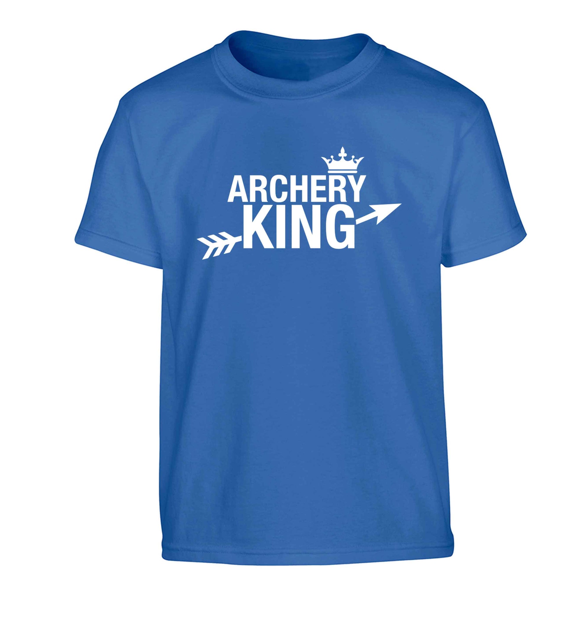 Archery king Children's blue Tshirt 12-13 Years
