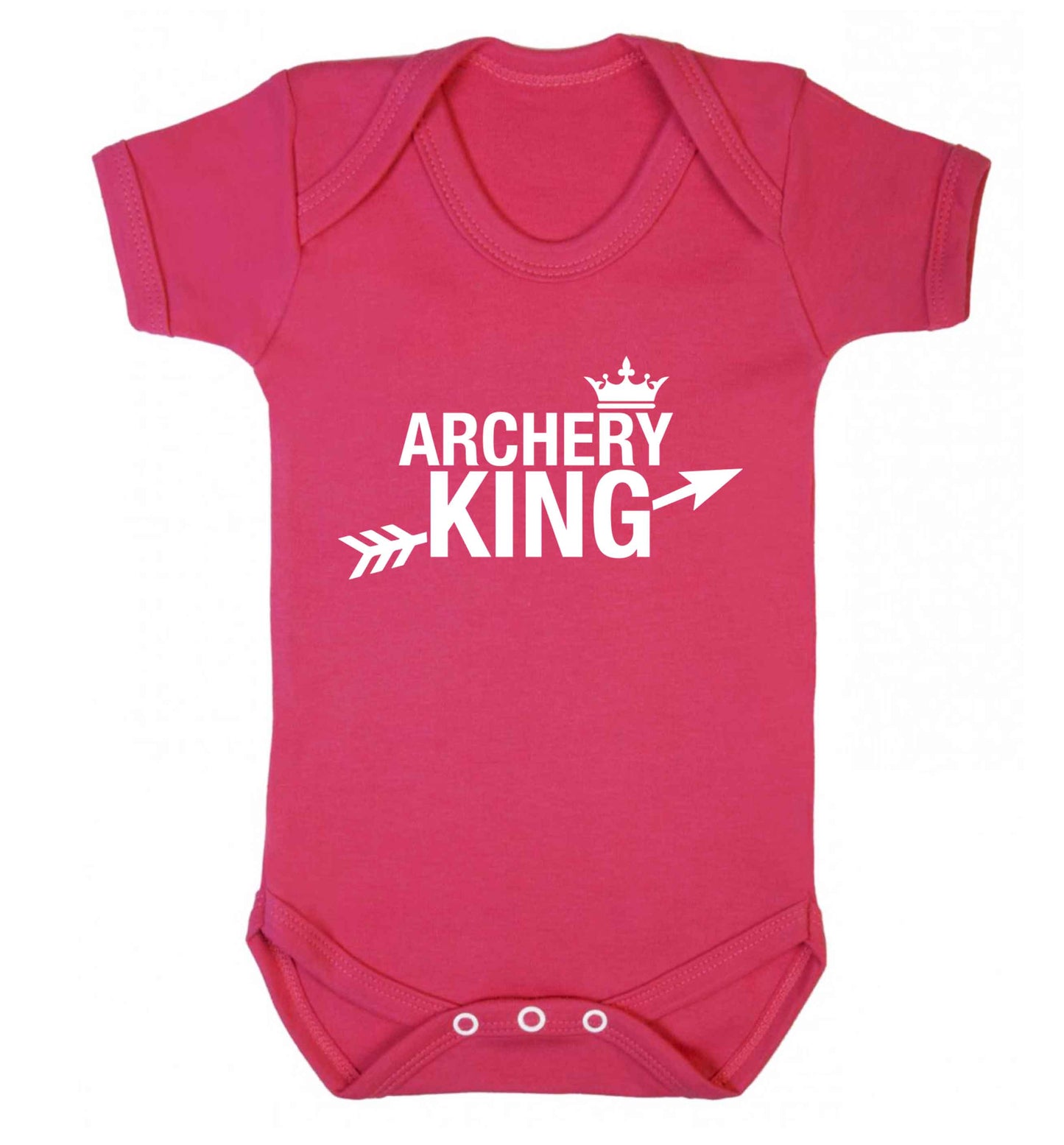 Archery king Baby Vest dark pink 18-24 months
