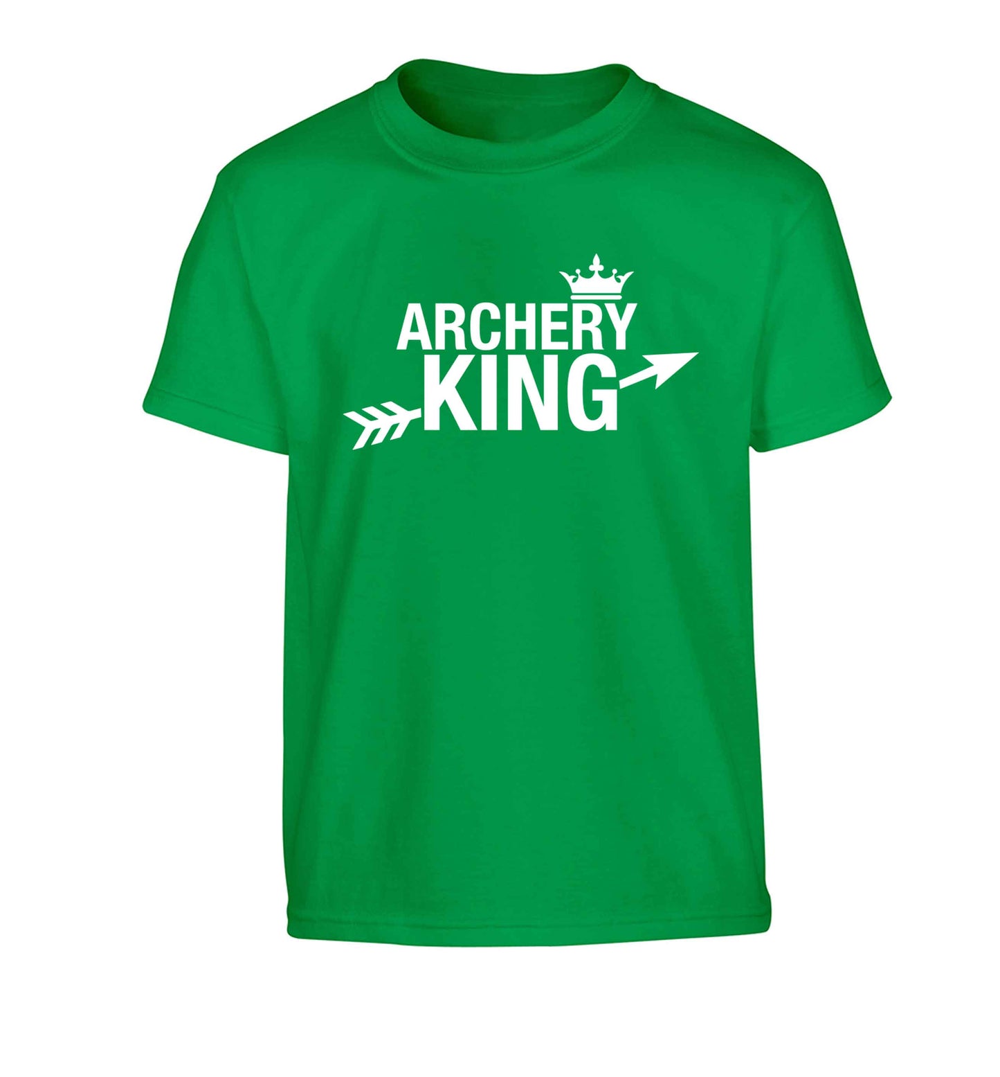 Archery king Children's green Tshirt 12-13 Years