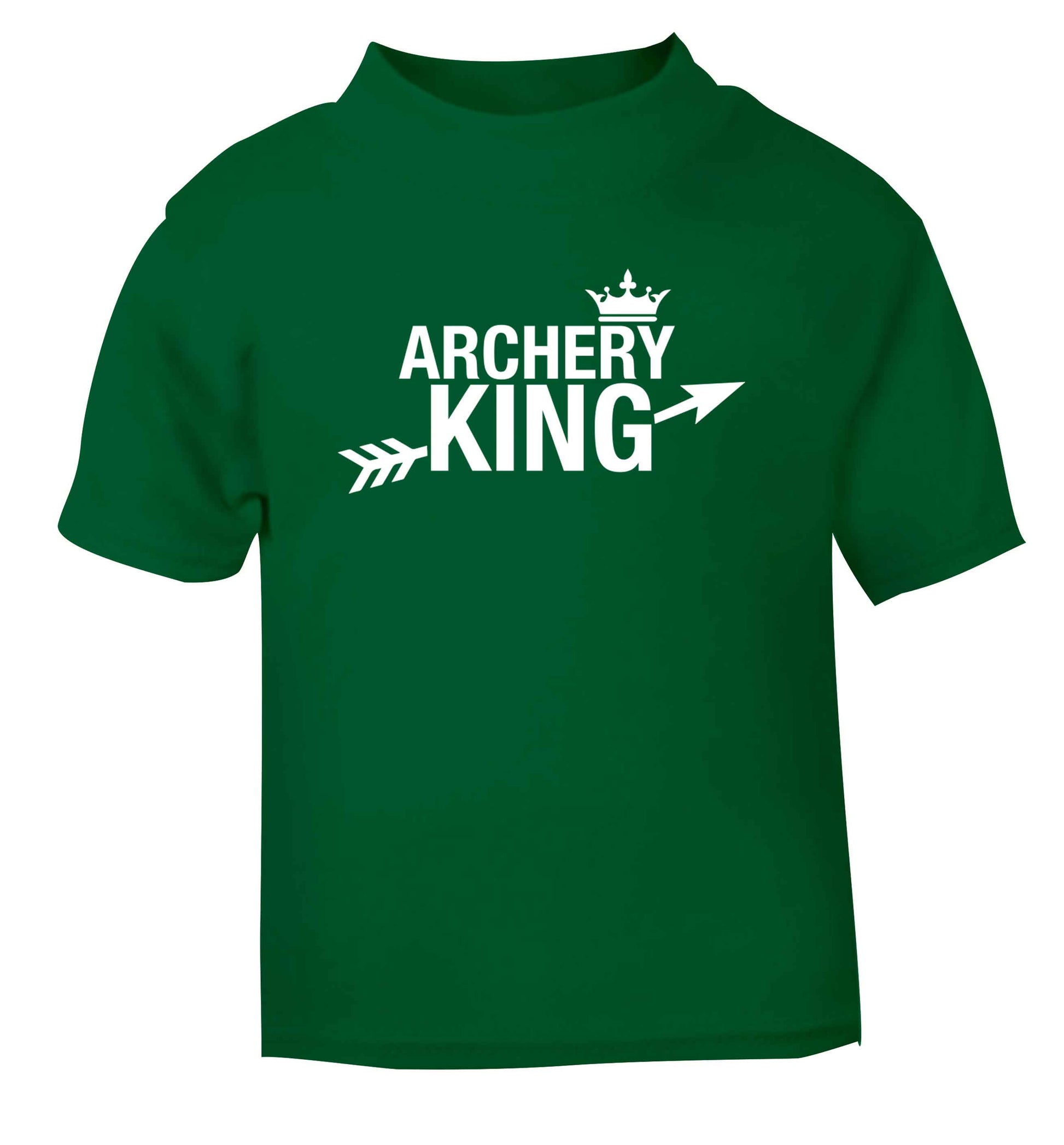 Archery king green Baby Toddler Tshirt 2 Years