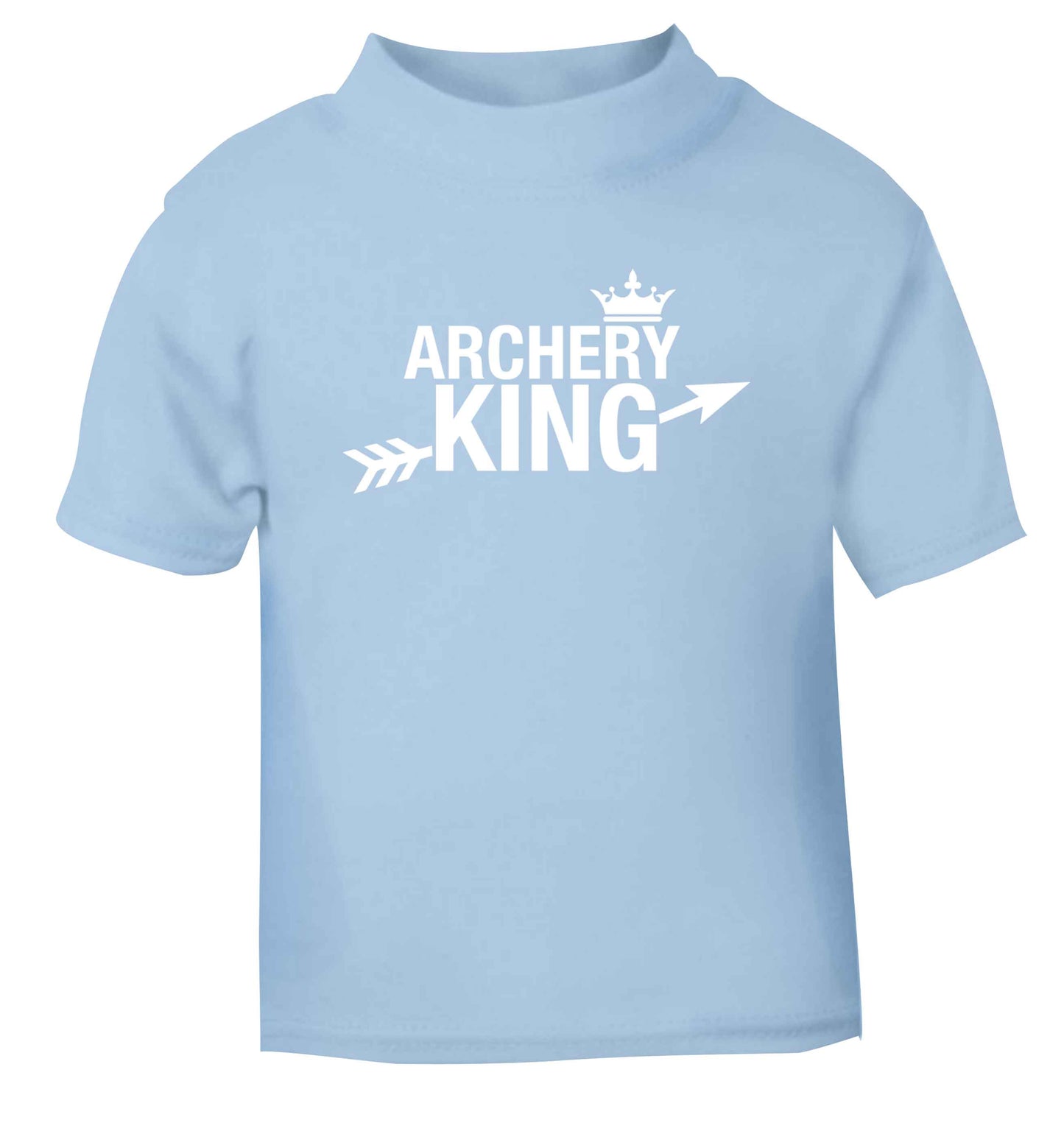 Archery king light blue Baby Toddler Tshirt 2 Years
