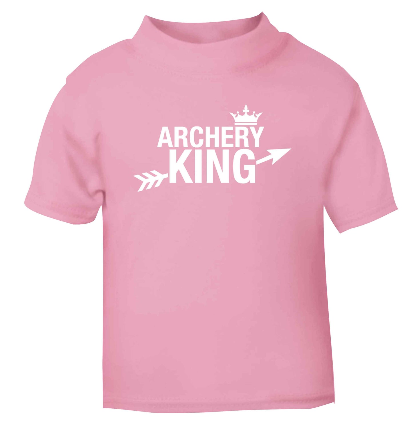 Archery king light pink Baby Toddler Tshirt 2 Years