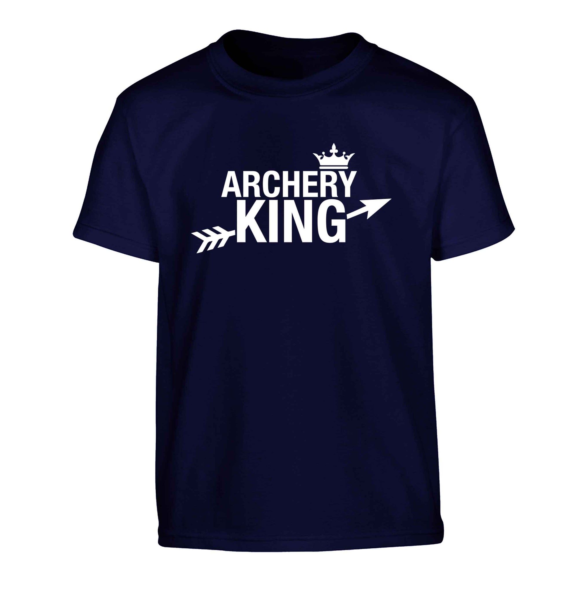 Archery king Children's navy Tshirt 12-13 Years
