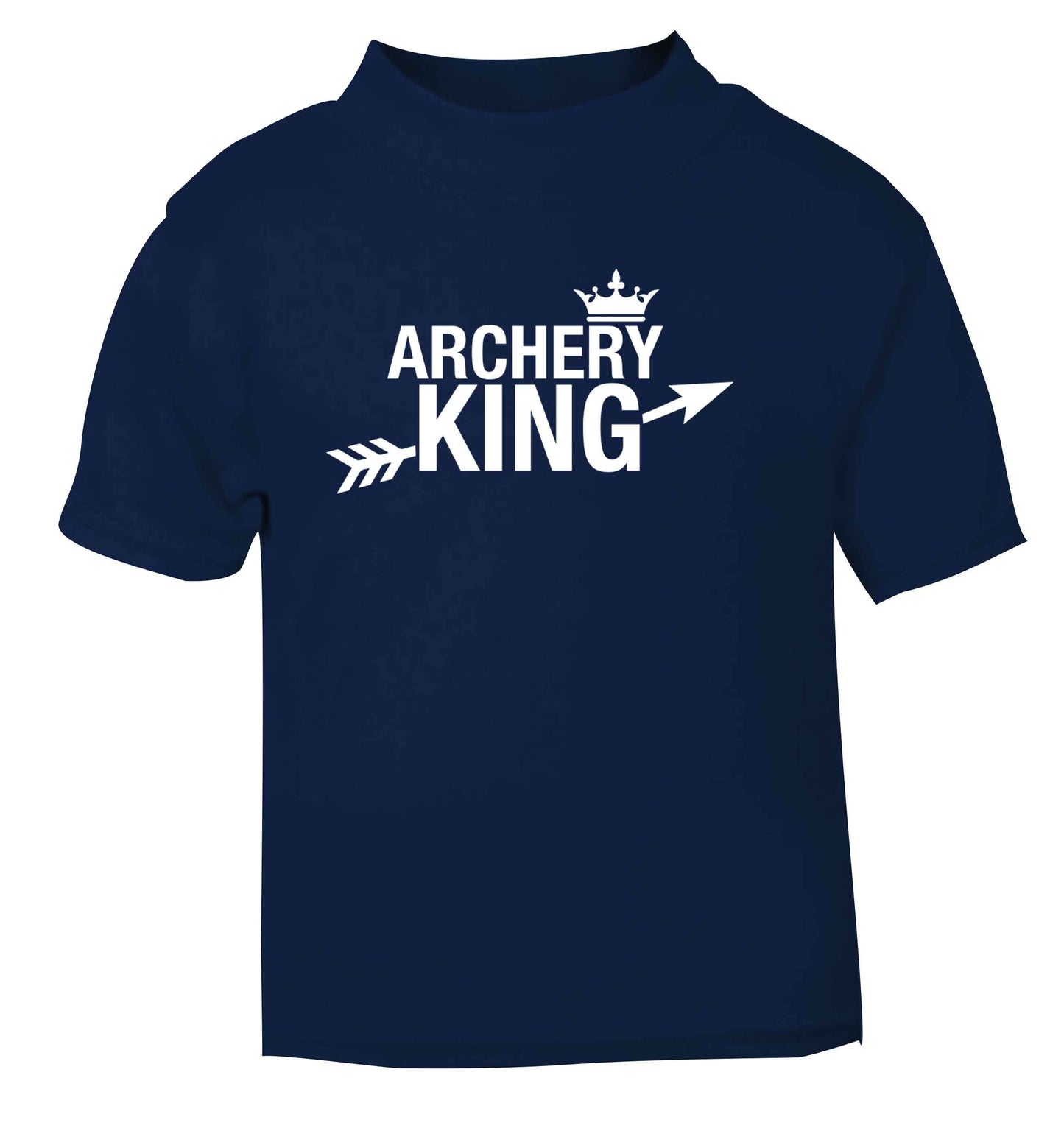 Archery king navy Baby Toddler Tshirt 2 Years