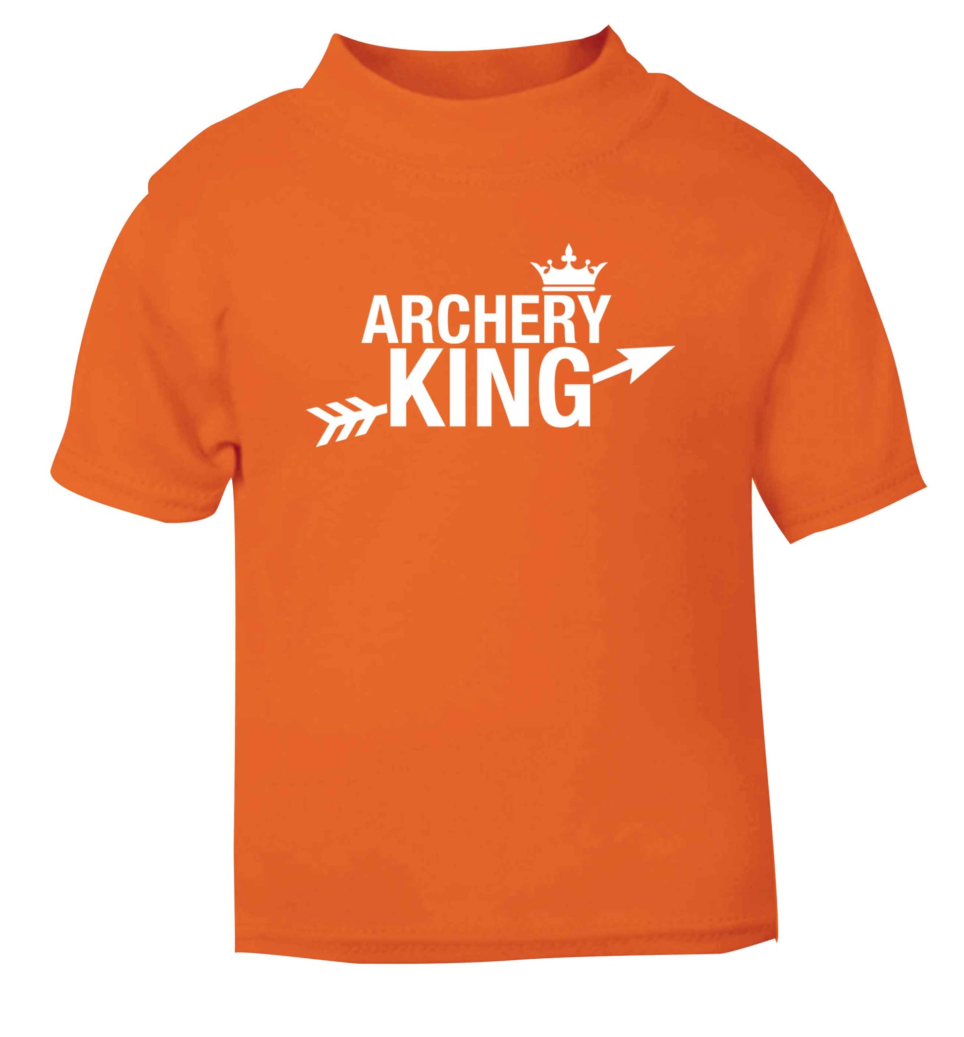 Archery king orange Baby Toddler Tshirt 2 Years