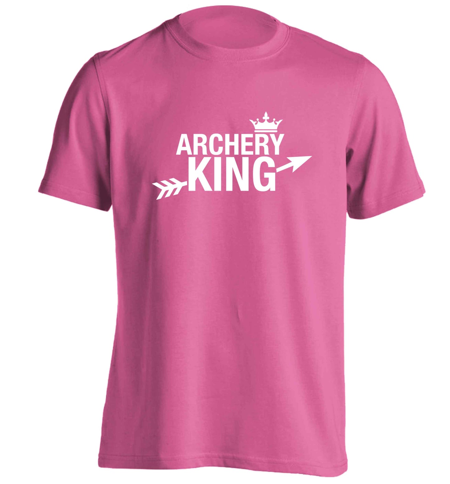 Archery king adults unisex pink Tshirt 2XL