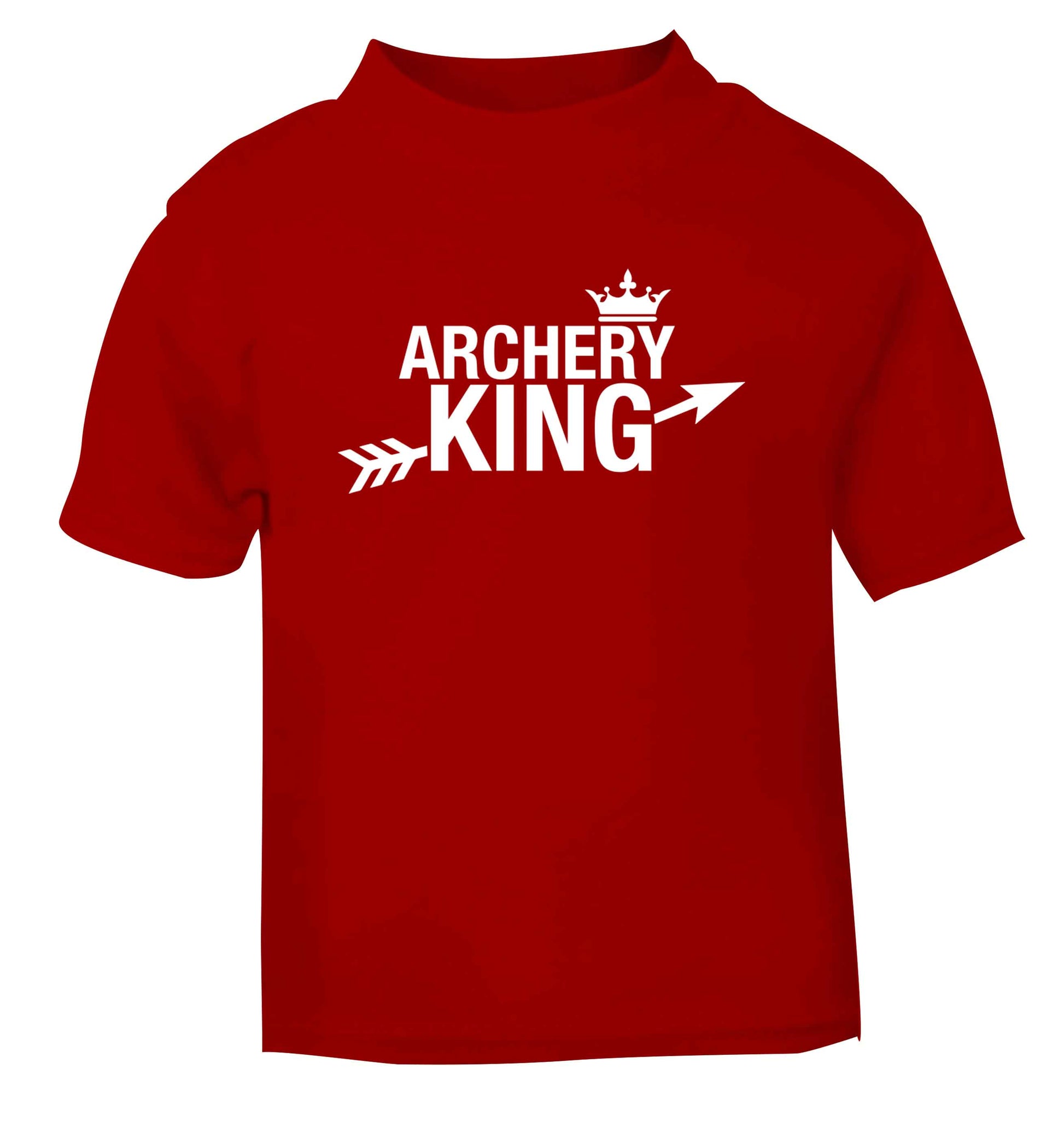 Archery king red Baby Toddler Tshirt 2 Years