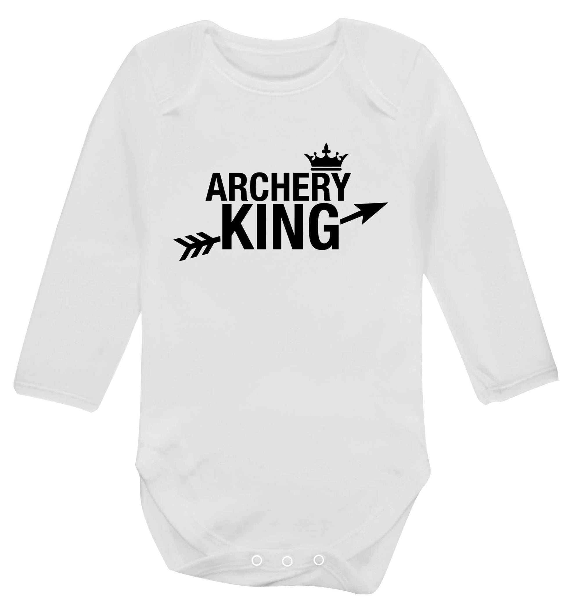 Archery king Baby Vest long sleeved white 6-12 months