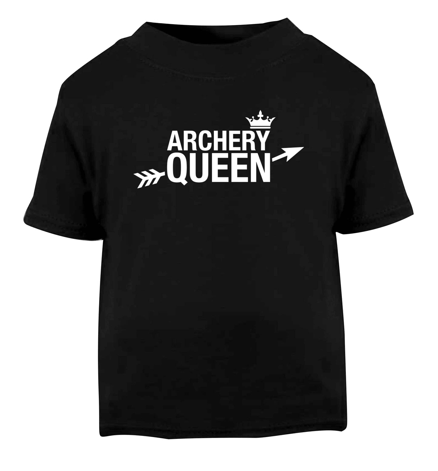 Archery queen Black Baby Toddler Tshirt 2 years