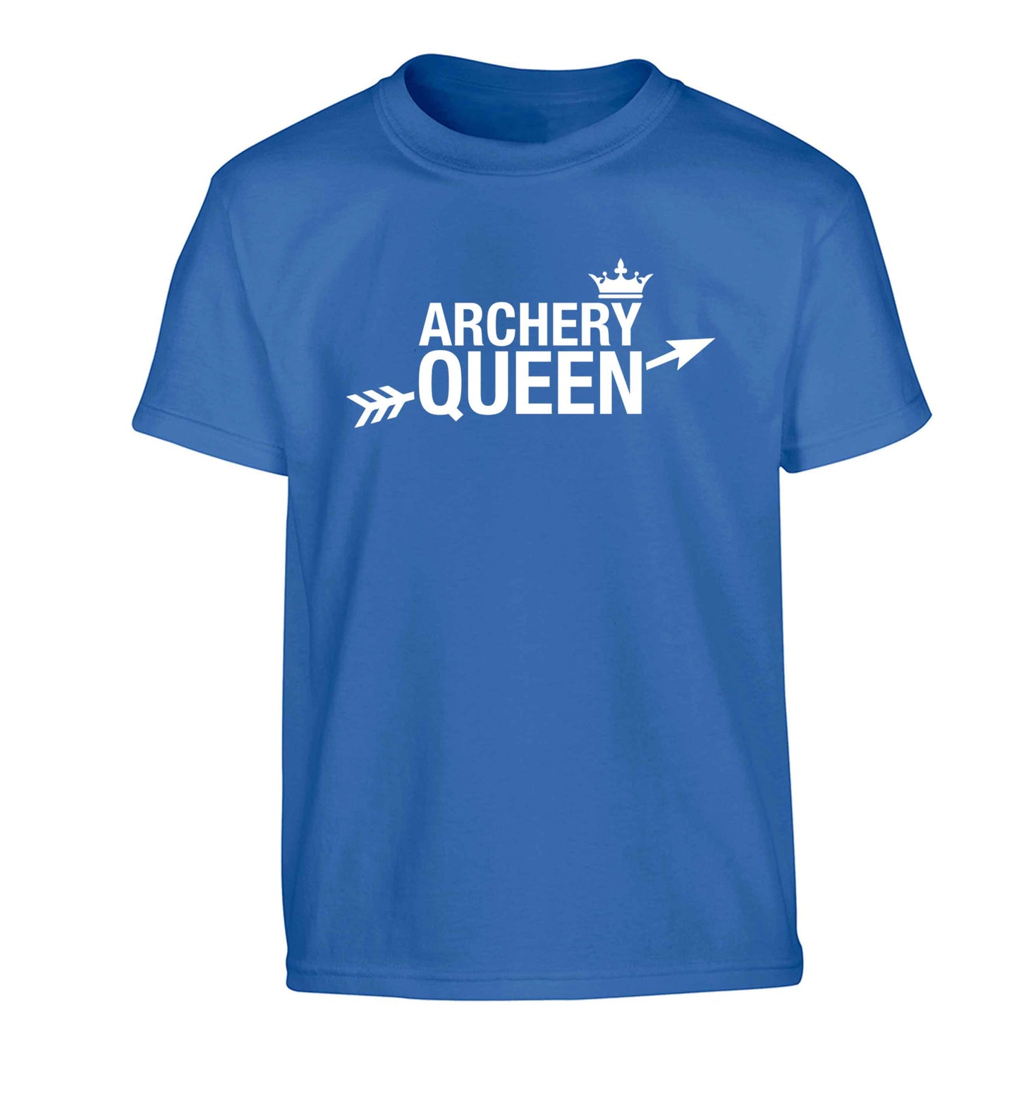 Archery queen Children's blue Tshirt 12-13 Years