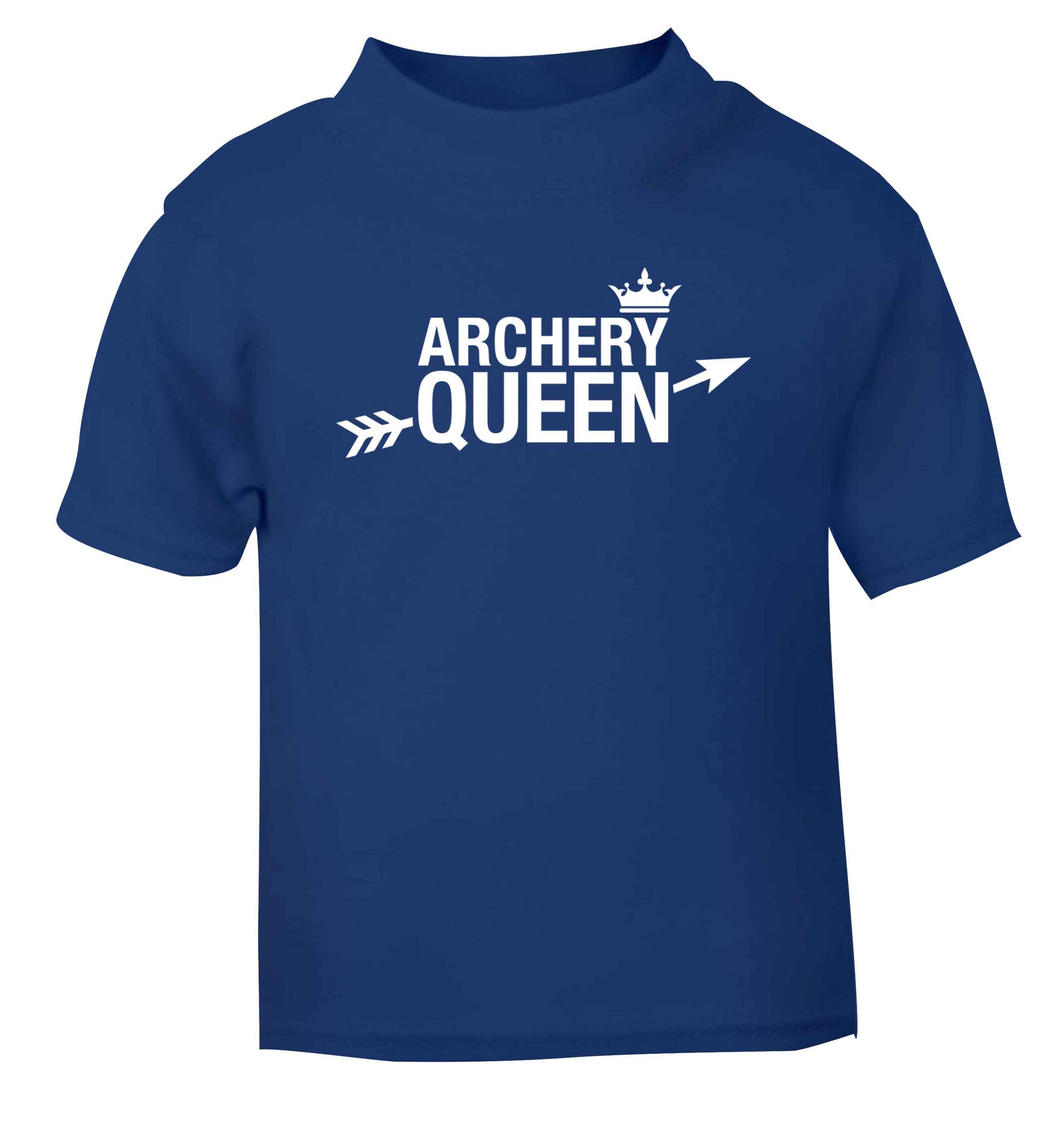 Archery queen blue Baby Toddler Tshirt 2 Years