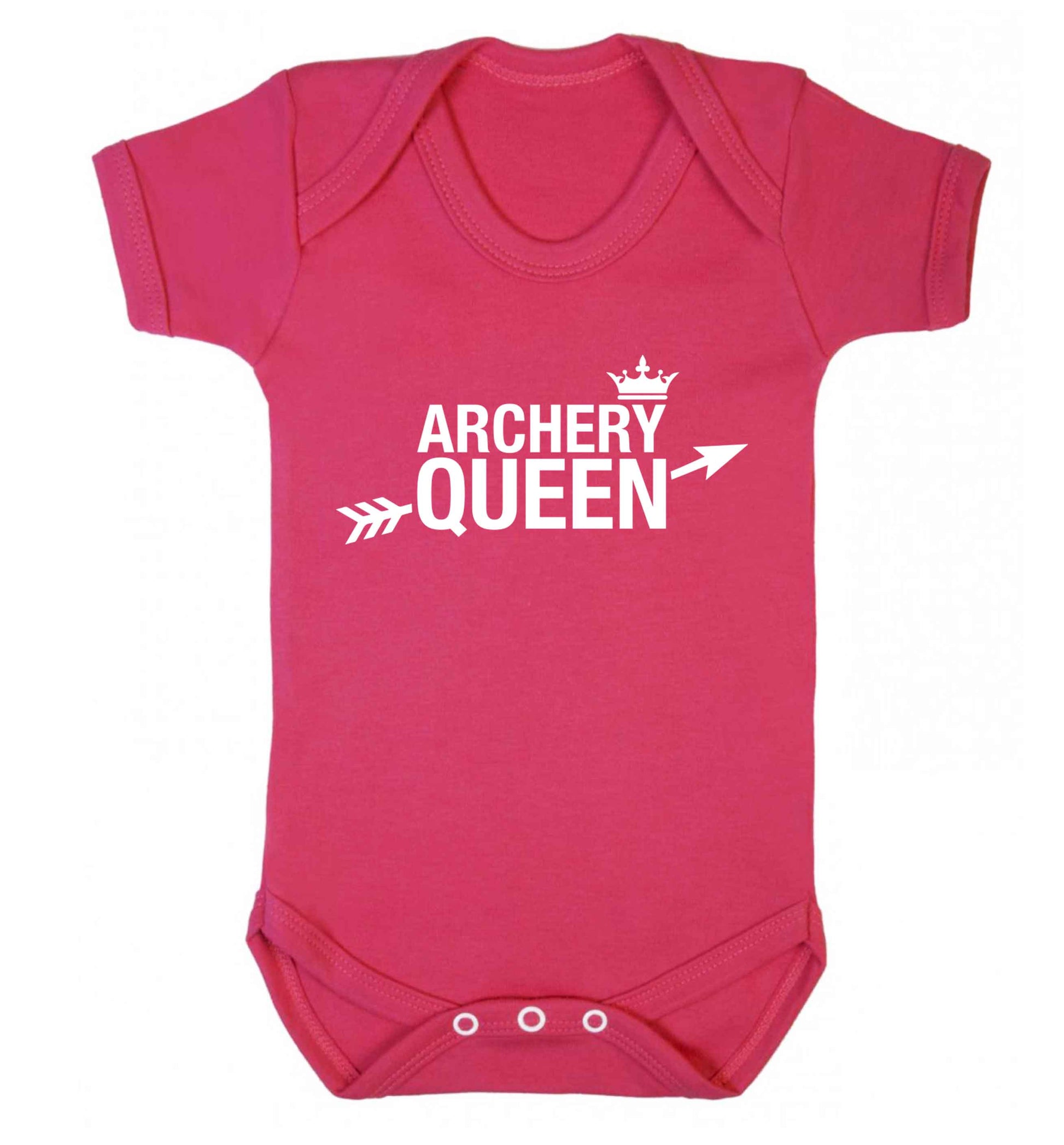 Archery queen Baby Vest dark pink 18-24 months