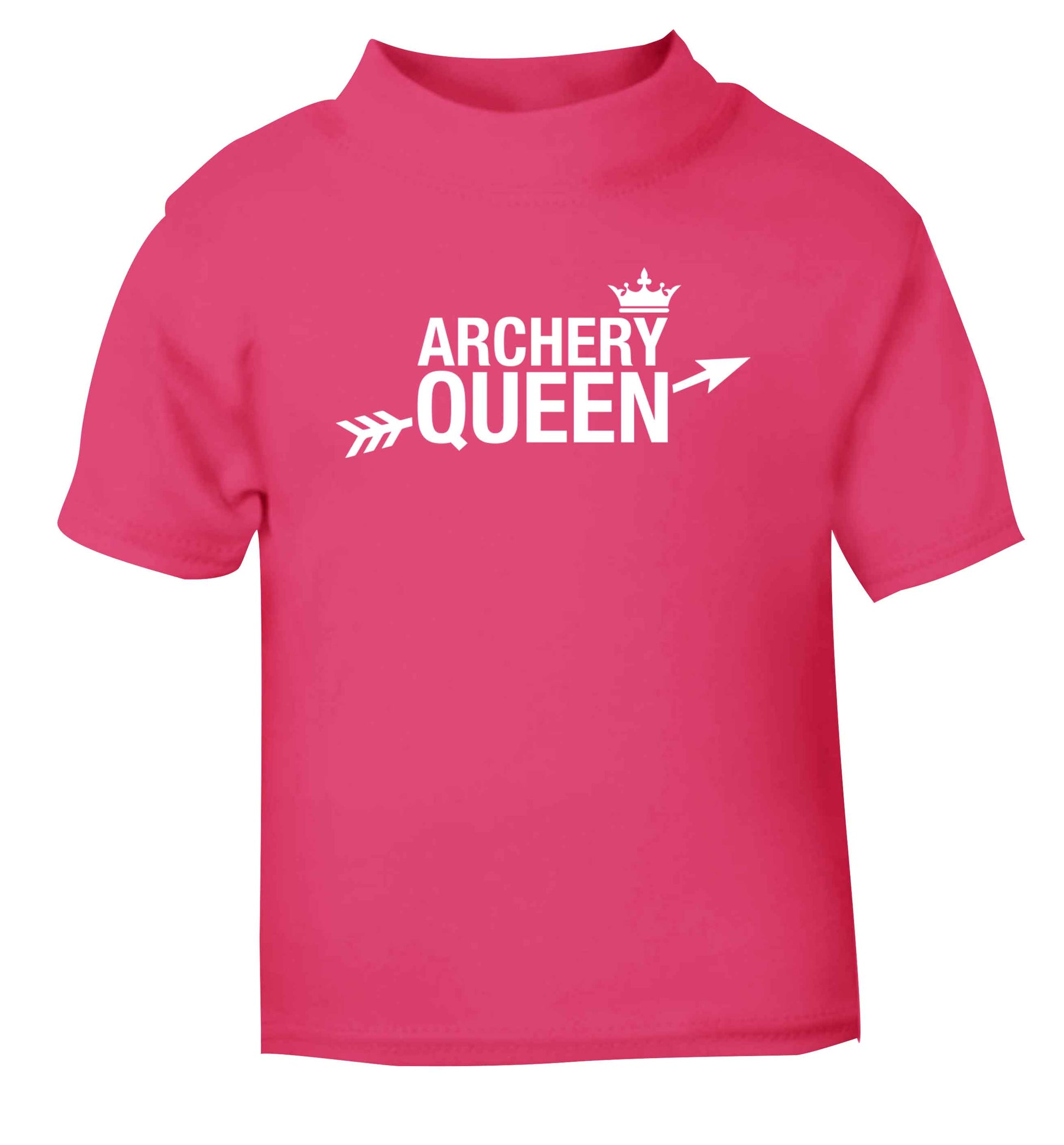 Archery queen pink Baby Toddler Tshirt 2 Years