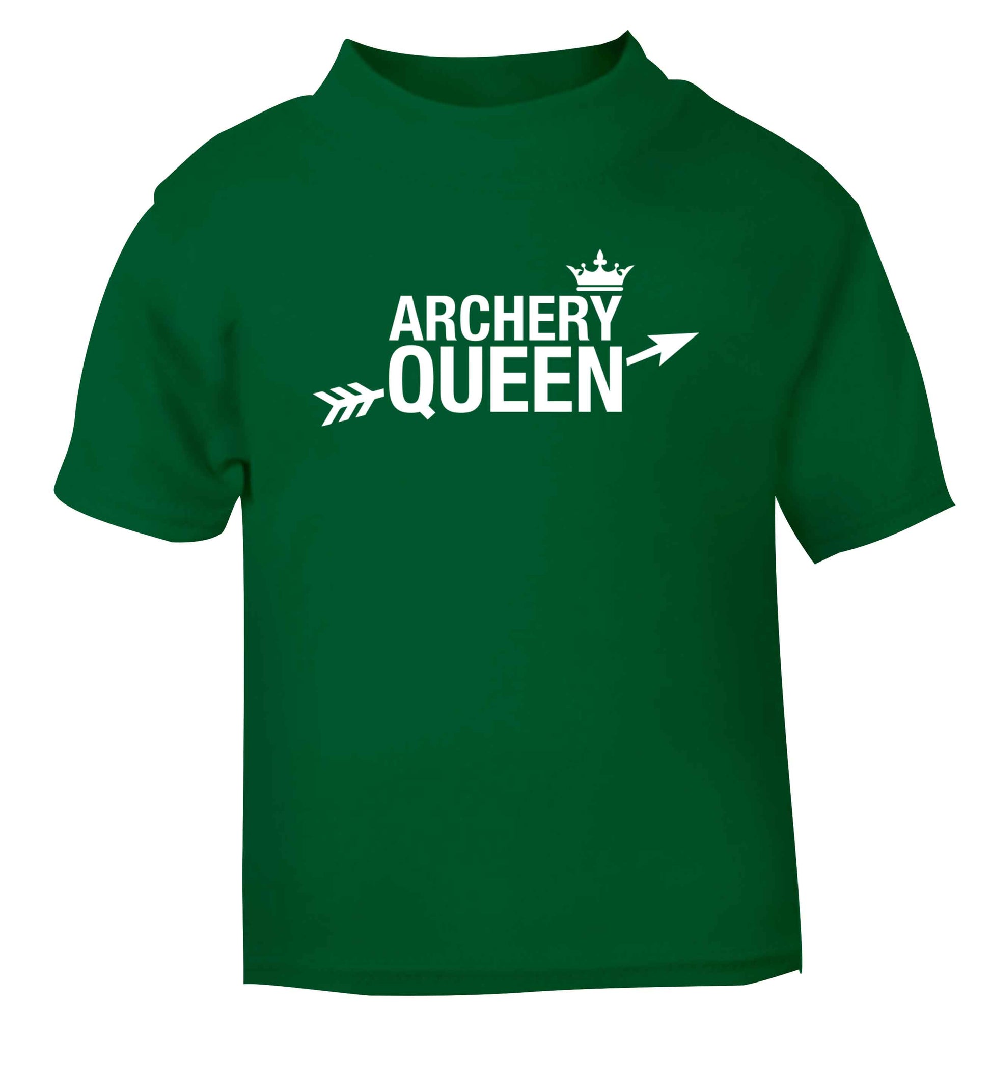 Archery queen green Baby Toddler Tshirt 2 Years