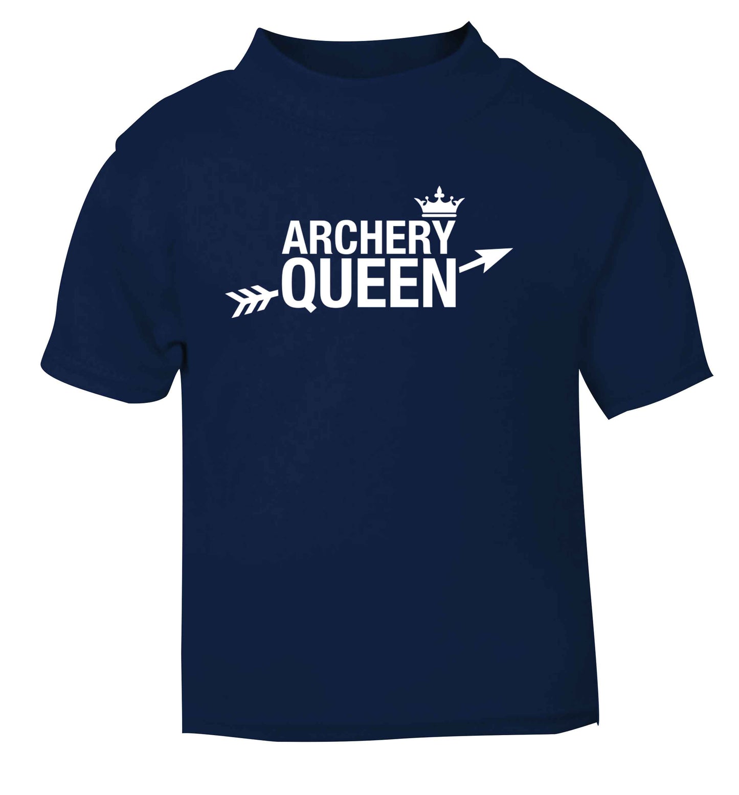Archery queen navy Baby Toddler Tshirt 2 Years
