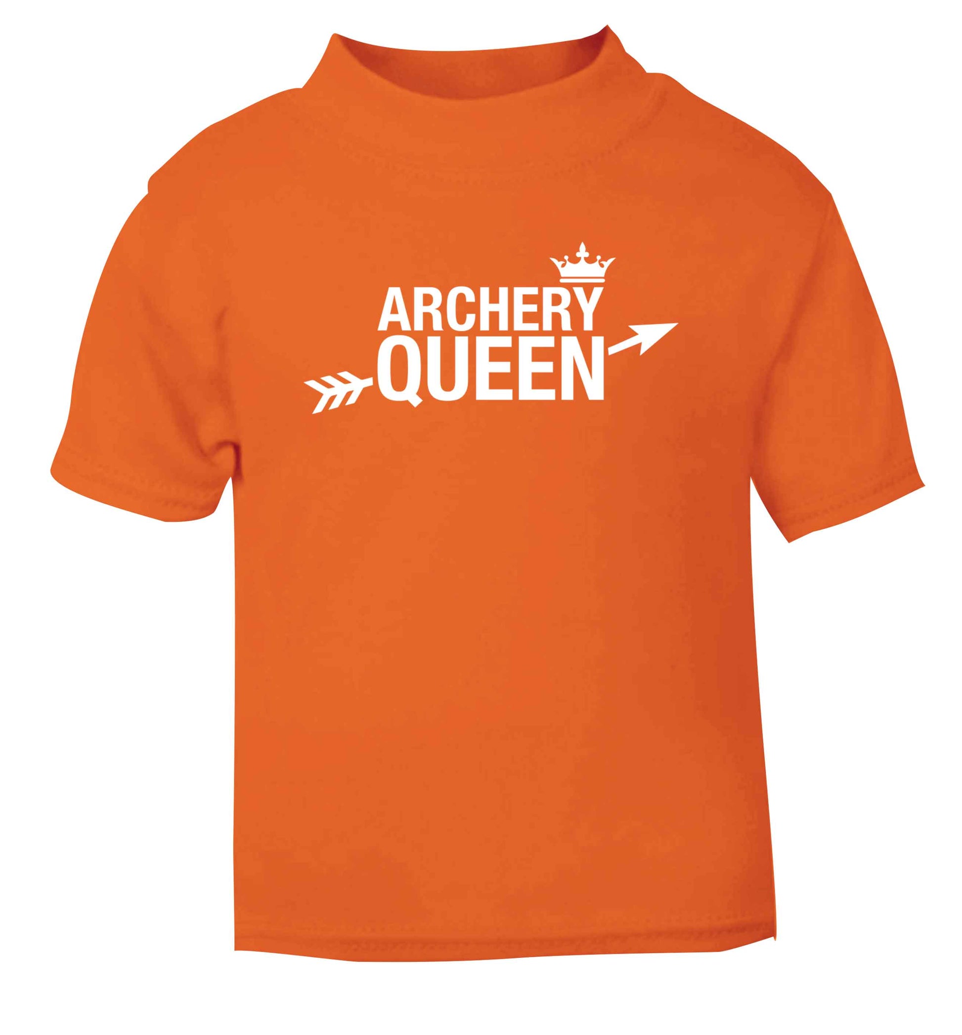 Archery queen orange Baby Toddler Tshirt 2 Years