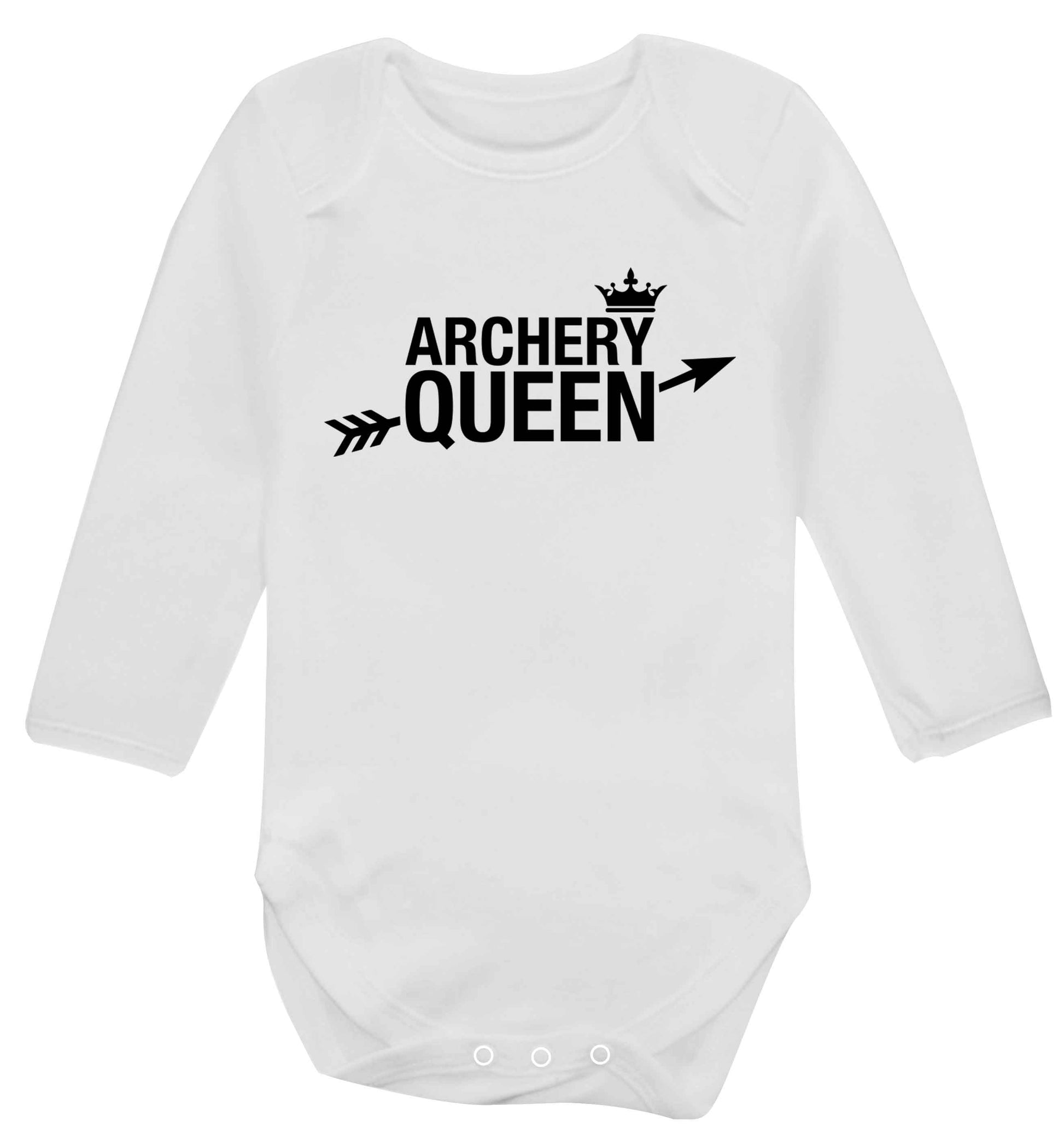 Archery queen Baby Vest long sleeved white 6-12 months