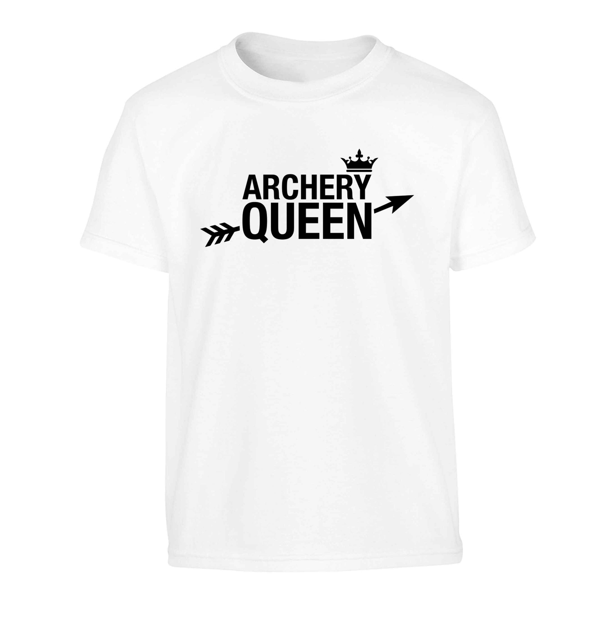 Archery queen Children's white Tshirt 12-13 Years
