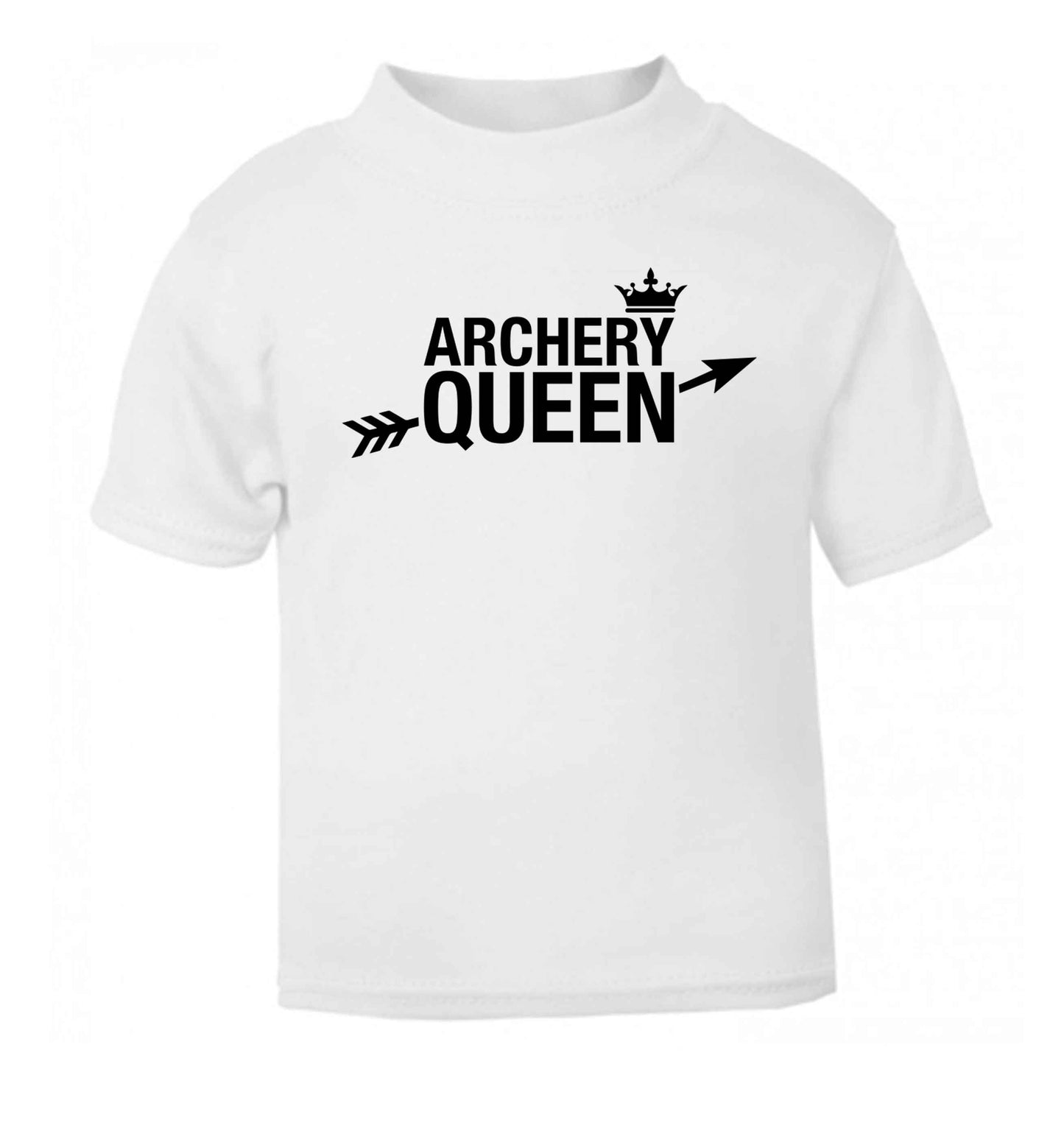 Archery queen white Baby Toddler Tshirt 2 Years