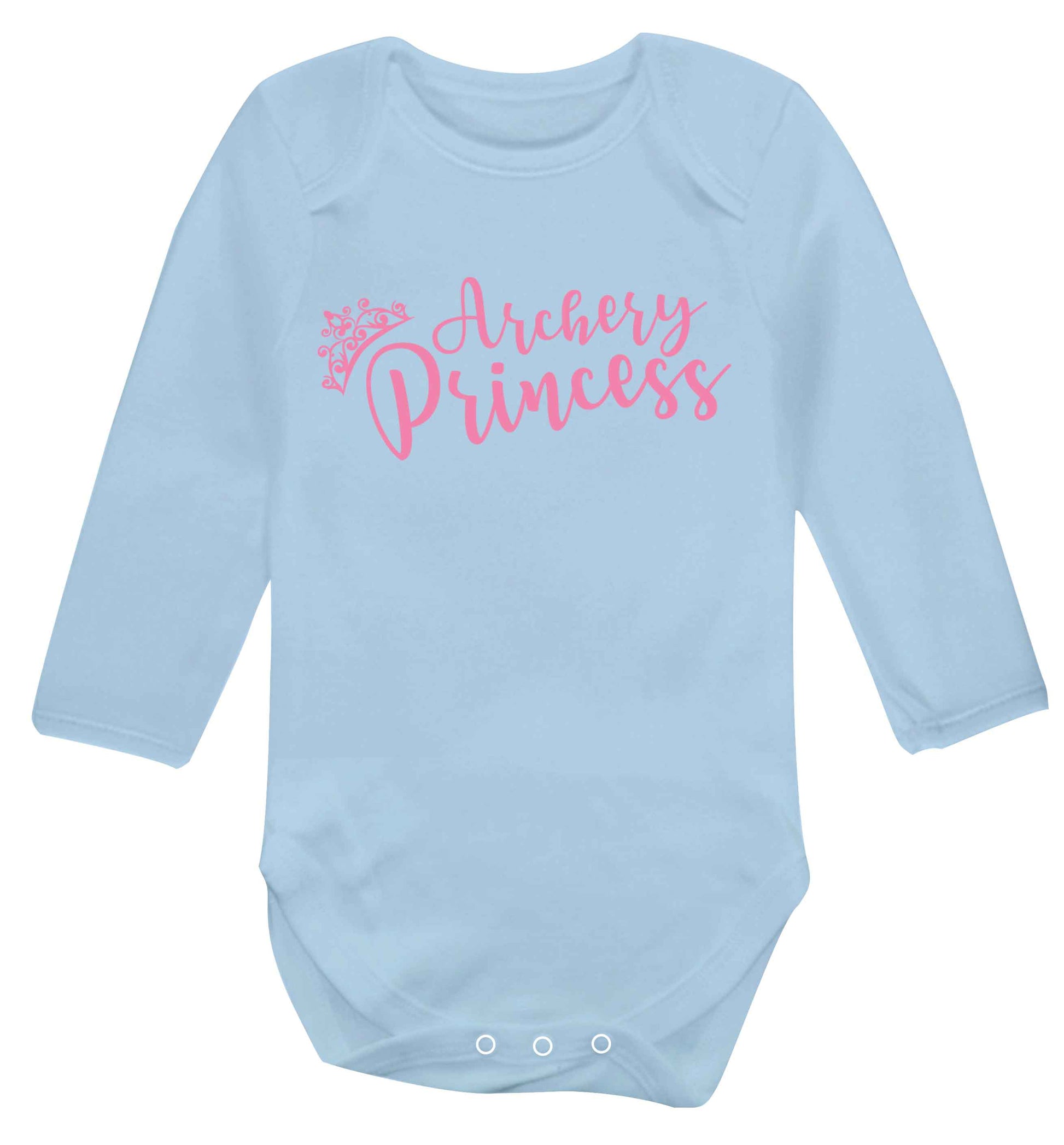 Archery princess Baby Vest long sleeved pale blue 6-12 months