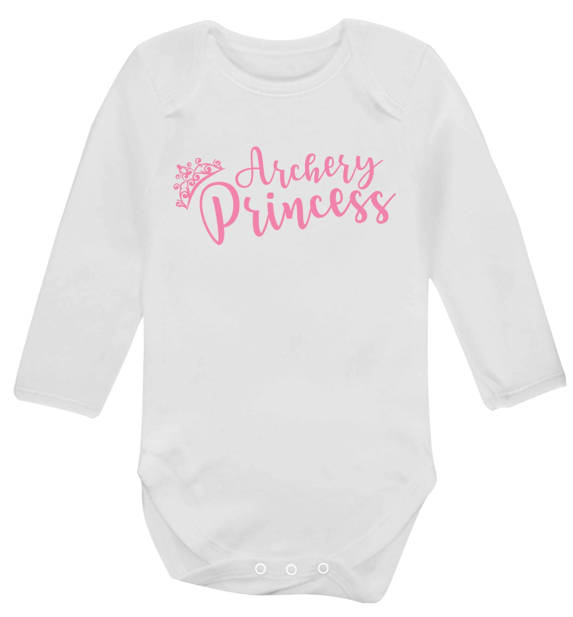 Archery princess Baby Vest long sleeved white 6-12 months