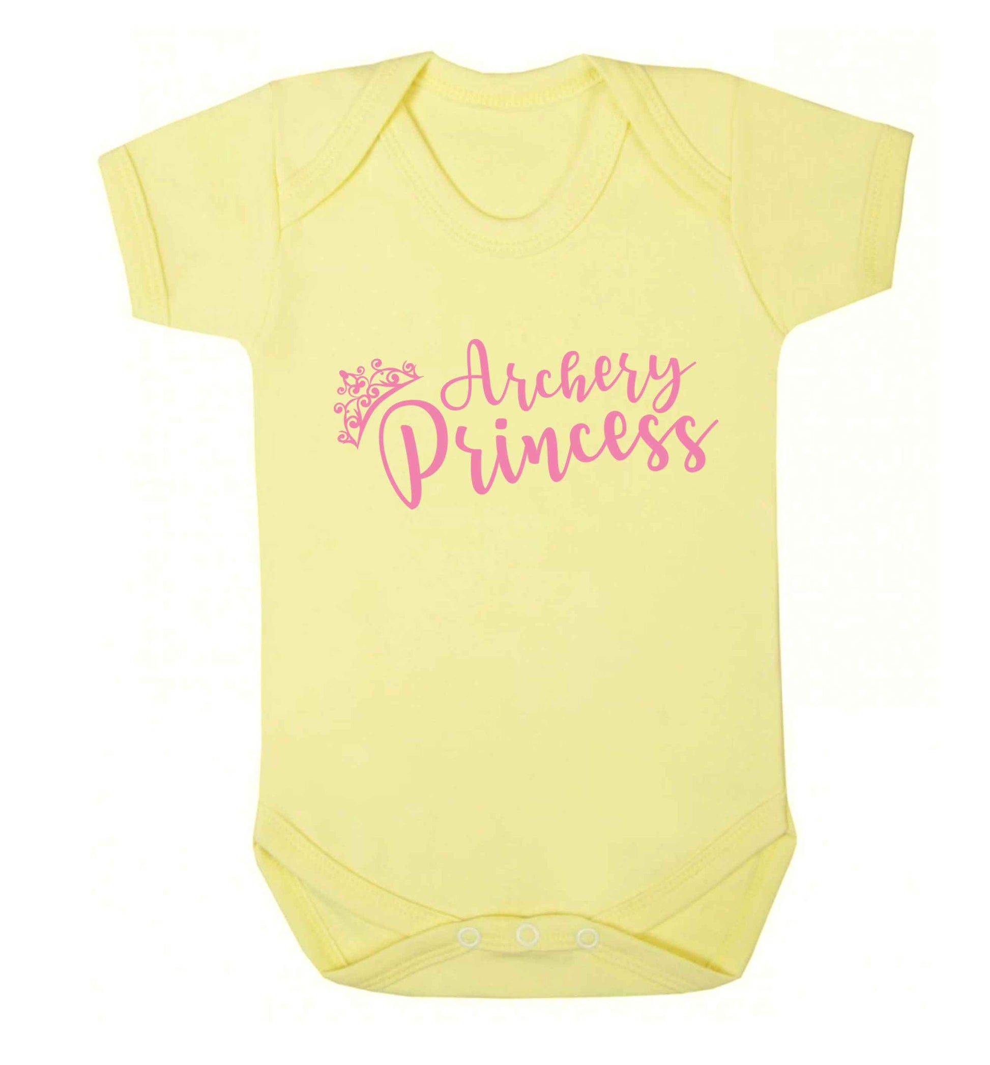 Archery princess Baby Vest pale yellow 18-24 months