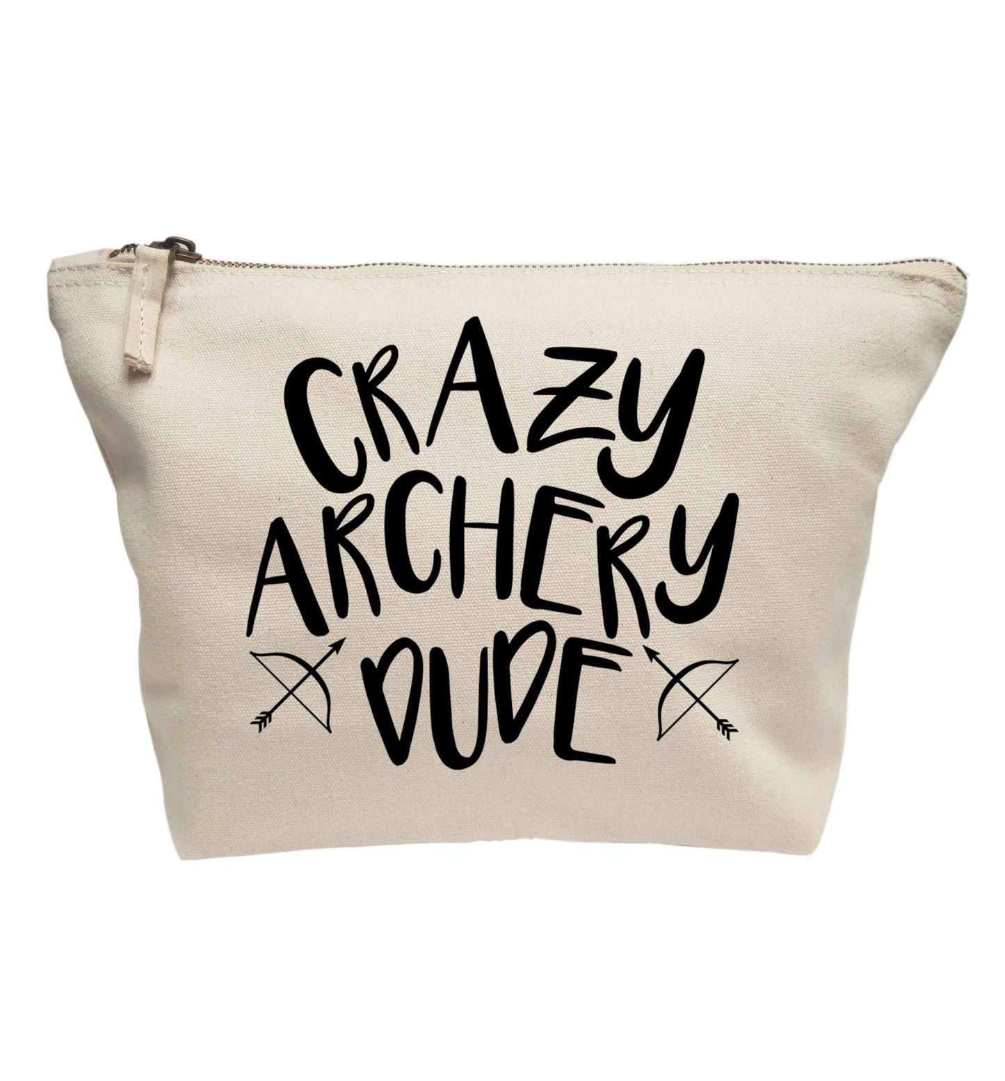 Crazy archery dude | makeup / wash bag