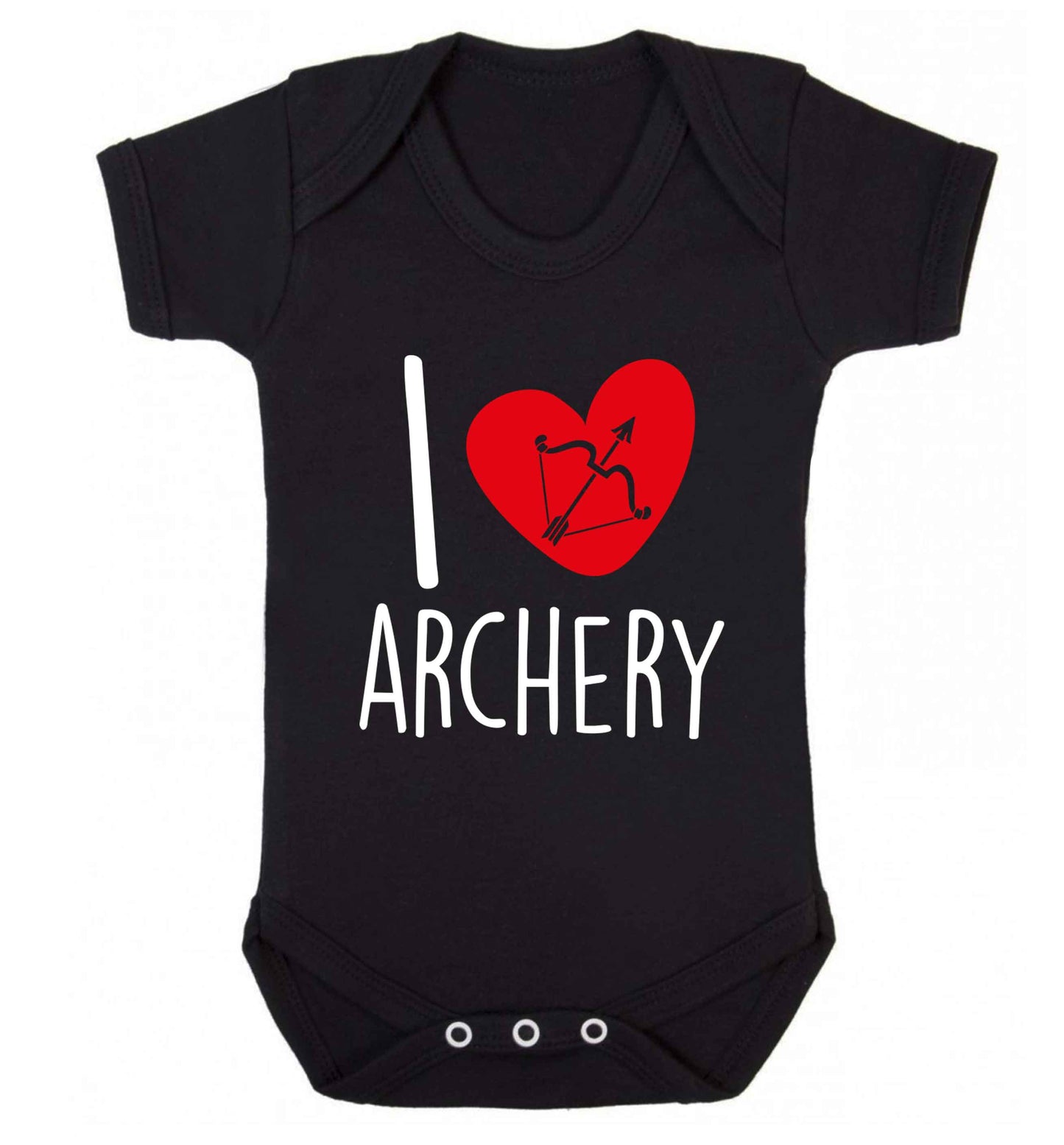 I love archery Baby Vest black 18-24 months