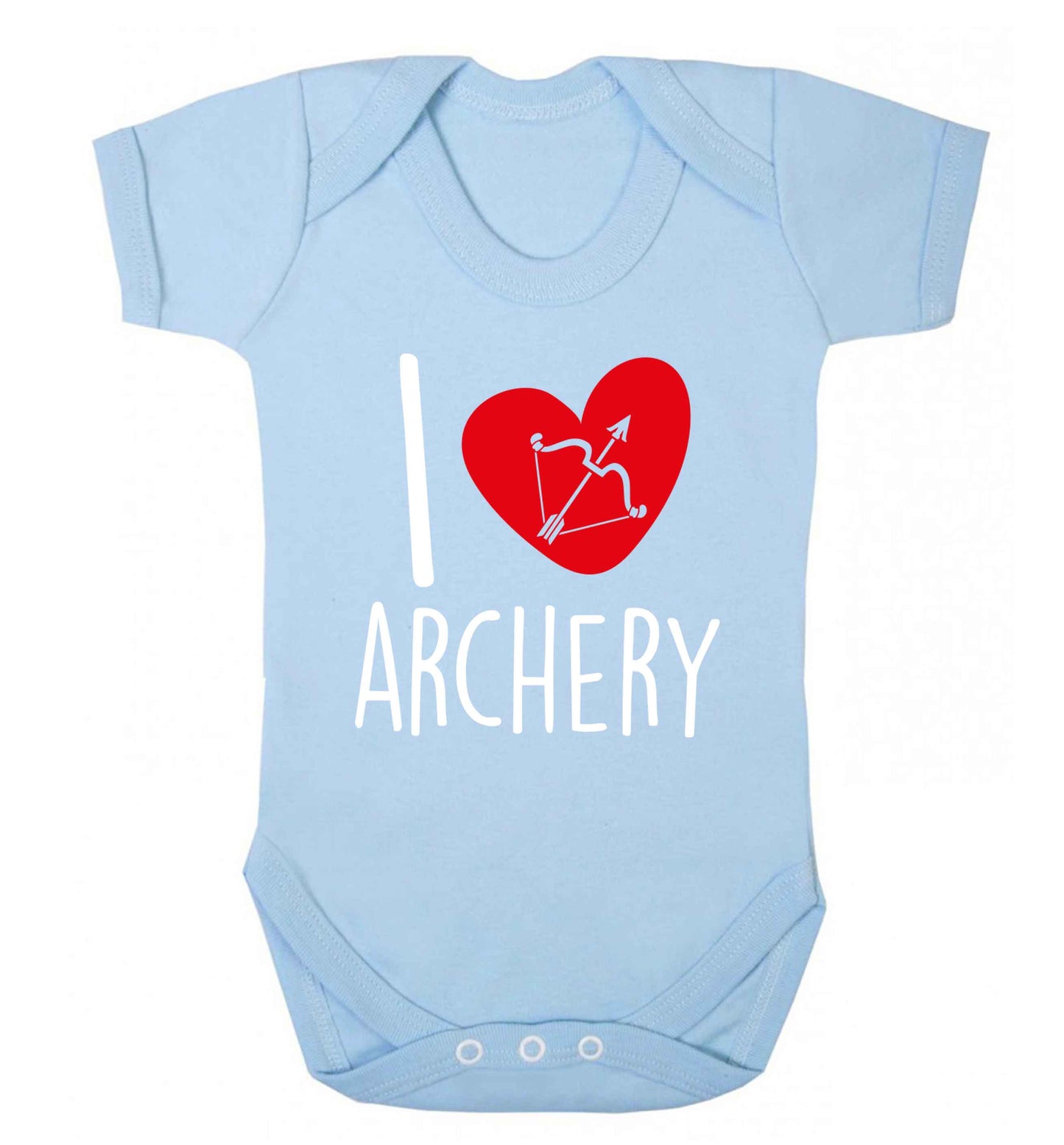 I love archery Baby Vest pale blue 18-24 months
