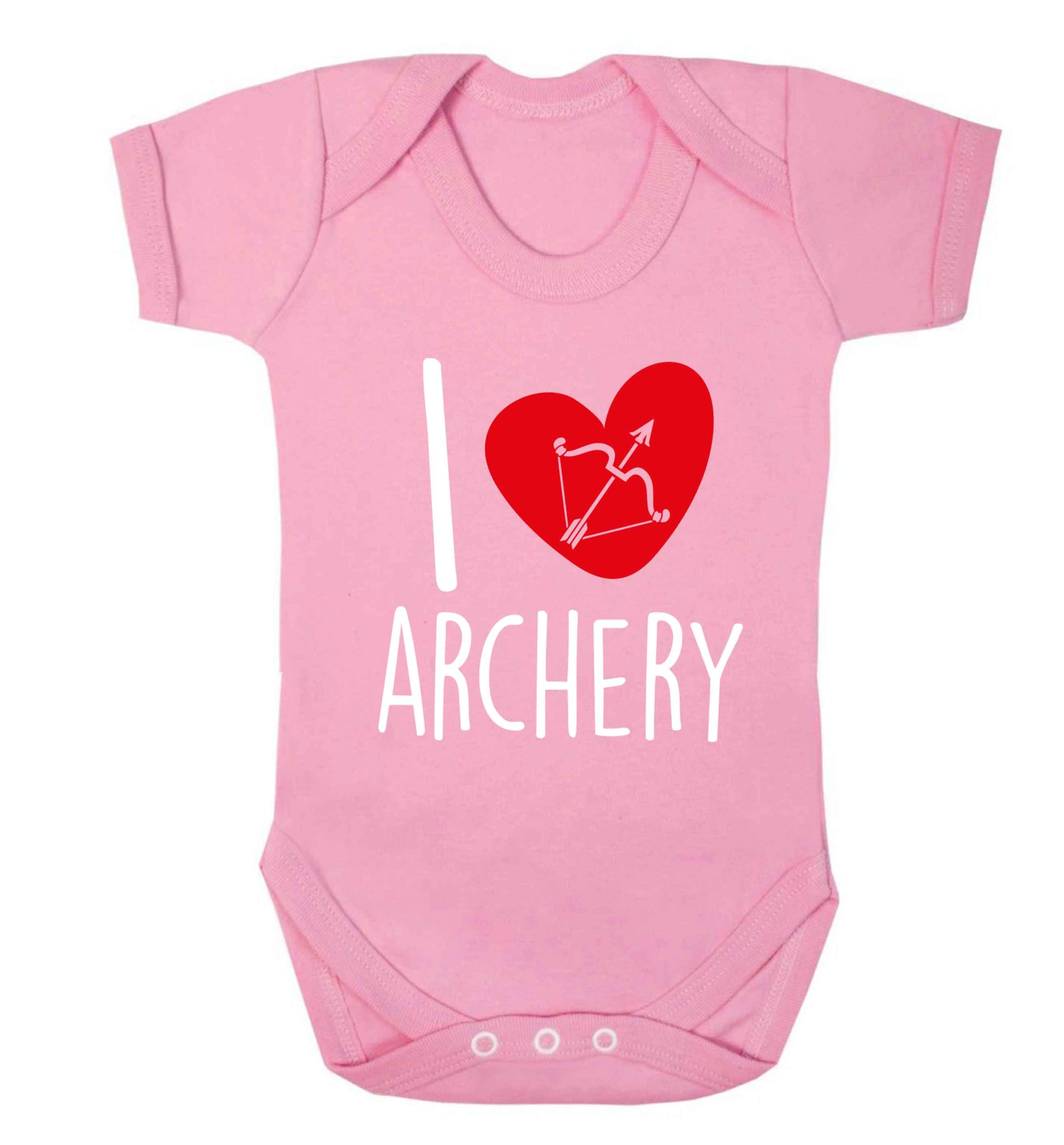 I love archery Baby Vest pale pink 18-24 months