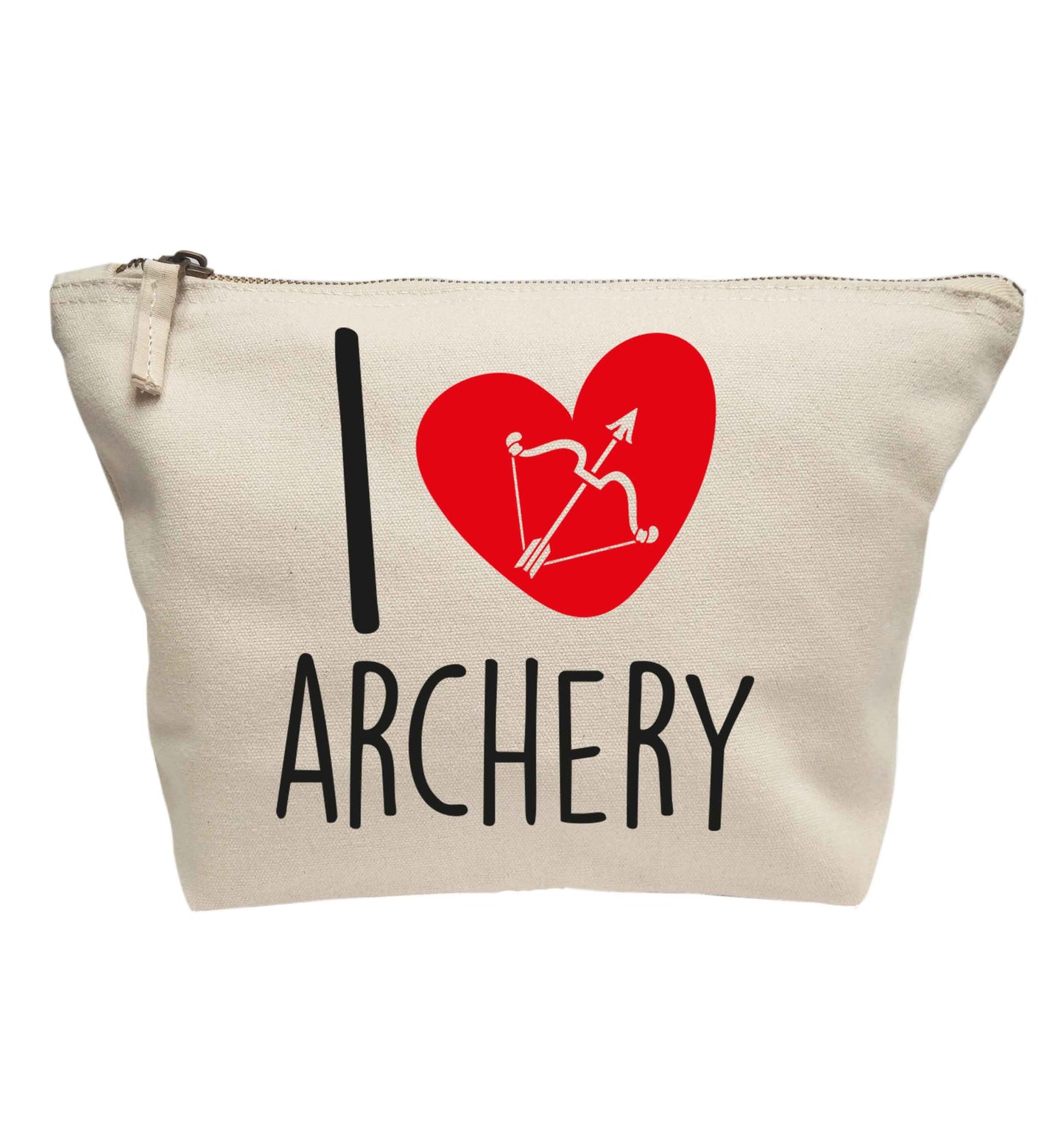 I love archery | makeup / wash bag